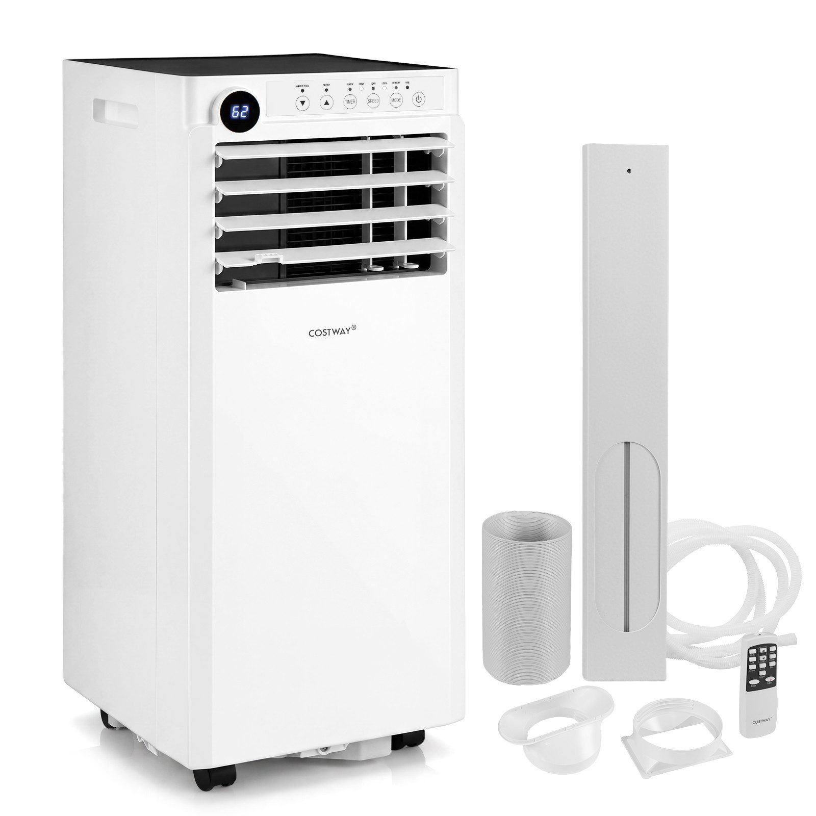 COSTWAY 3-in-1-Klimagerät, 7000BTU Klimaanlage mit Abluftschlauch