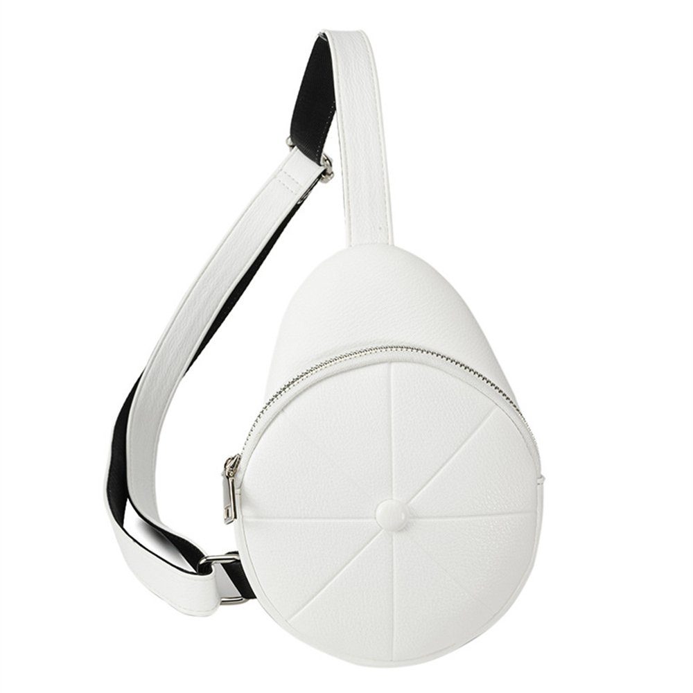 Crossbody-Frauentasche, Rouemi einfache Umhängetasche Weiß Mode Gürteltasche Bauchtasche Neue