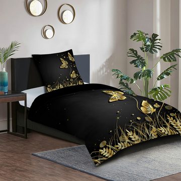 Bettwäsche Silhouette 135x200 cm, Bettbezug und Kissenbezug, Sanilo, Baumwolle, 4 teilig, mit Reißverschluss