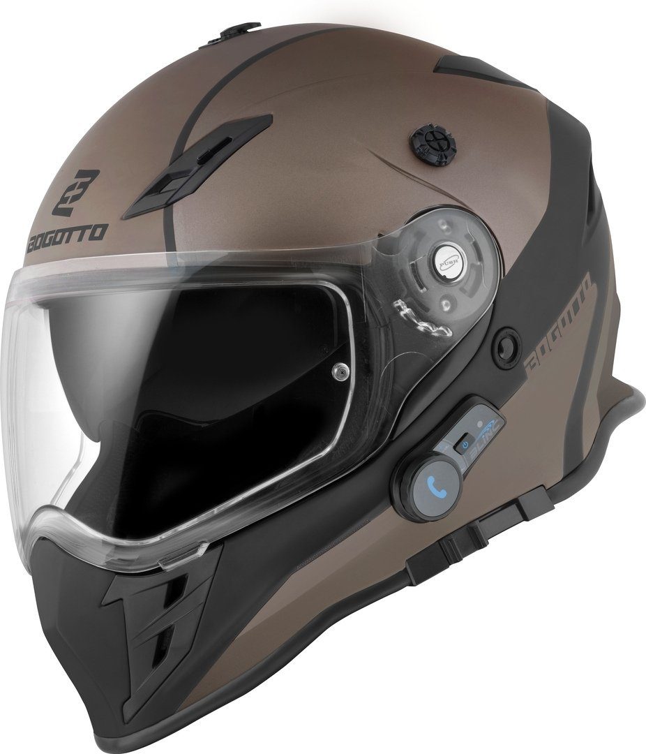 Bogotto Motocrosshelm H331 BT Tour EVO Bluetooth Enduro Helm, Vorbereitet Für Kommunikationssystem,integriertes Kommunikationss – Bild 4 von 5