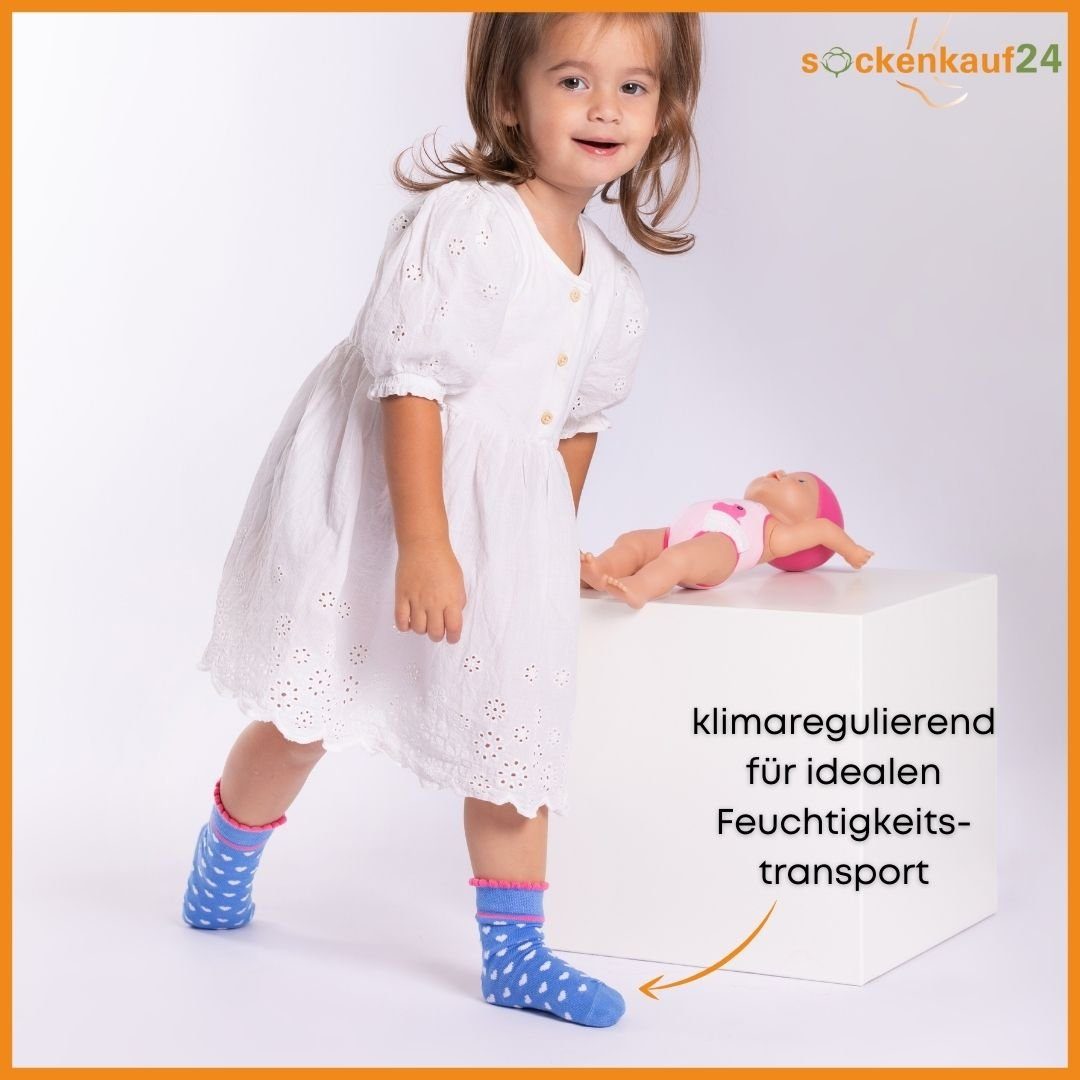 sockenkauf24 Socken 10 Paar Kinder Socken Jungen & Mädchen Baumwolle Kindersocken (23-26) - 54330 – Bild 2 von 5