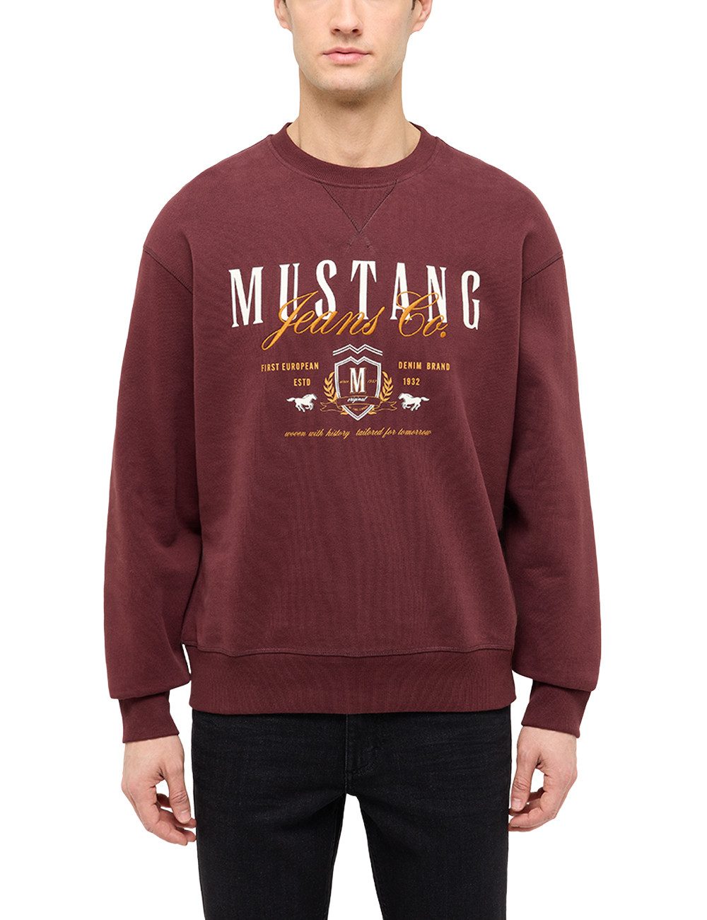 MUSTANG Sweatshirt Herren Style Auburn