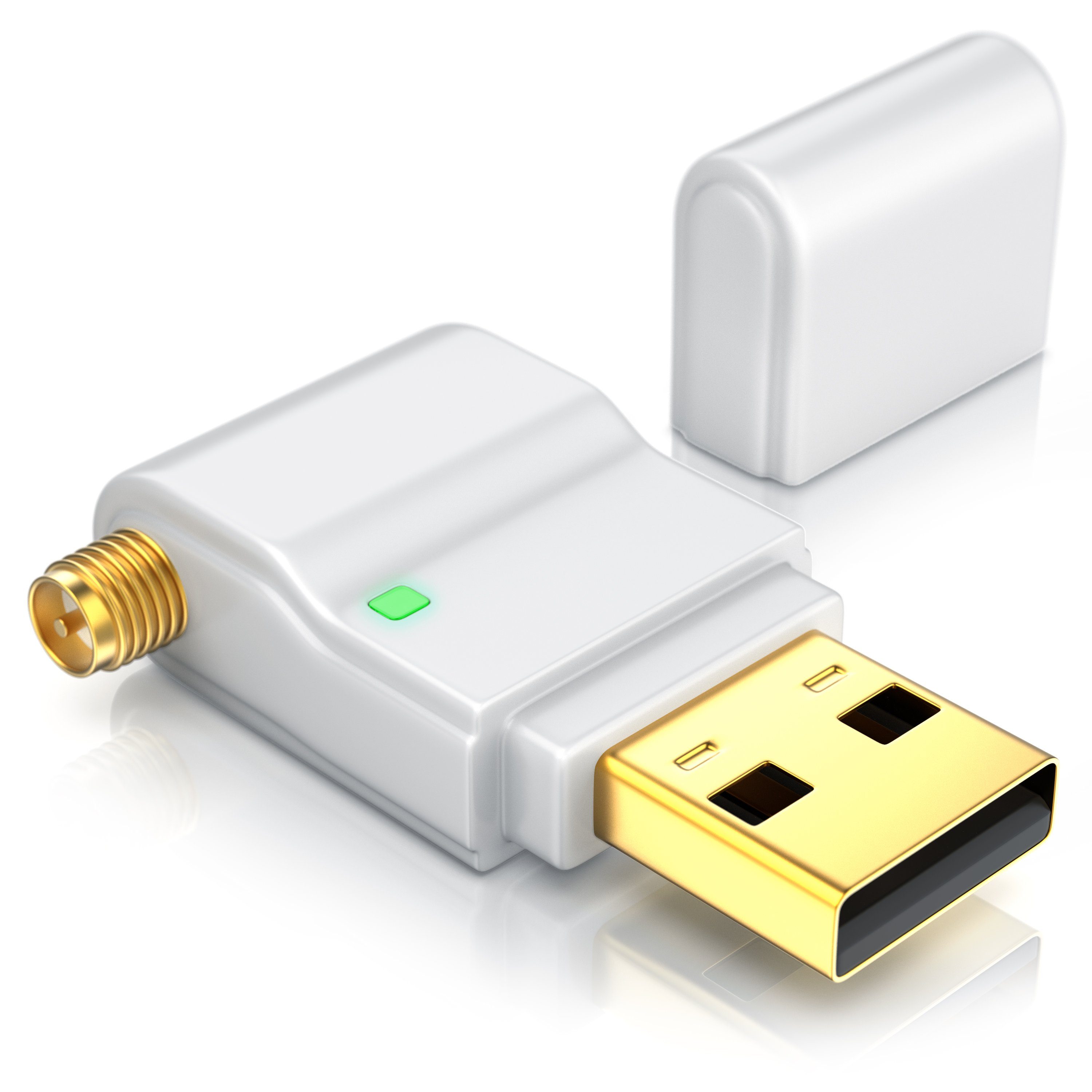 CSL WLAN-Dongle, WLAN Stick, 300 Mbit/s, mit abnehmbarer Antenne, USB 2.0 Stick