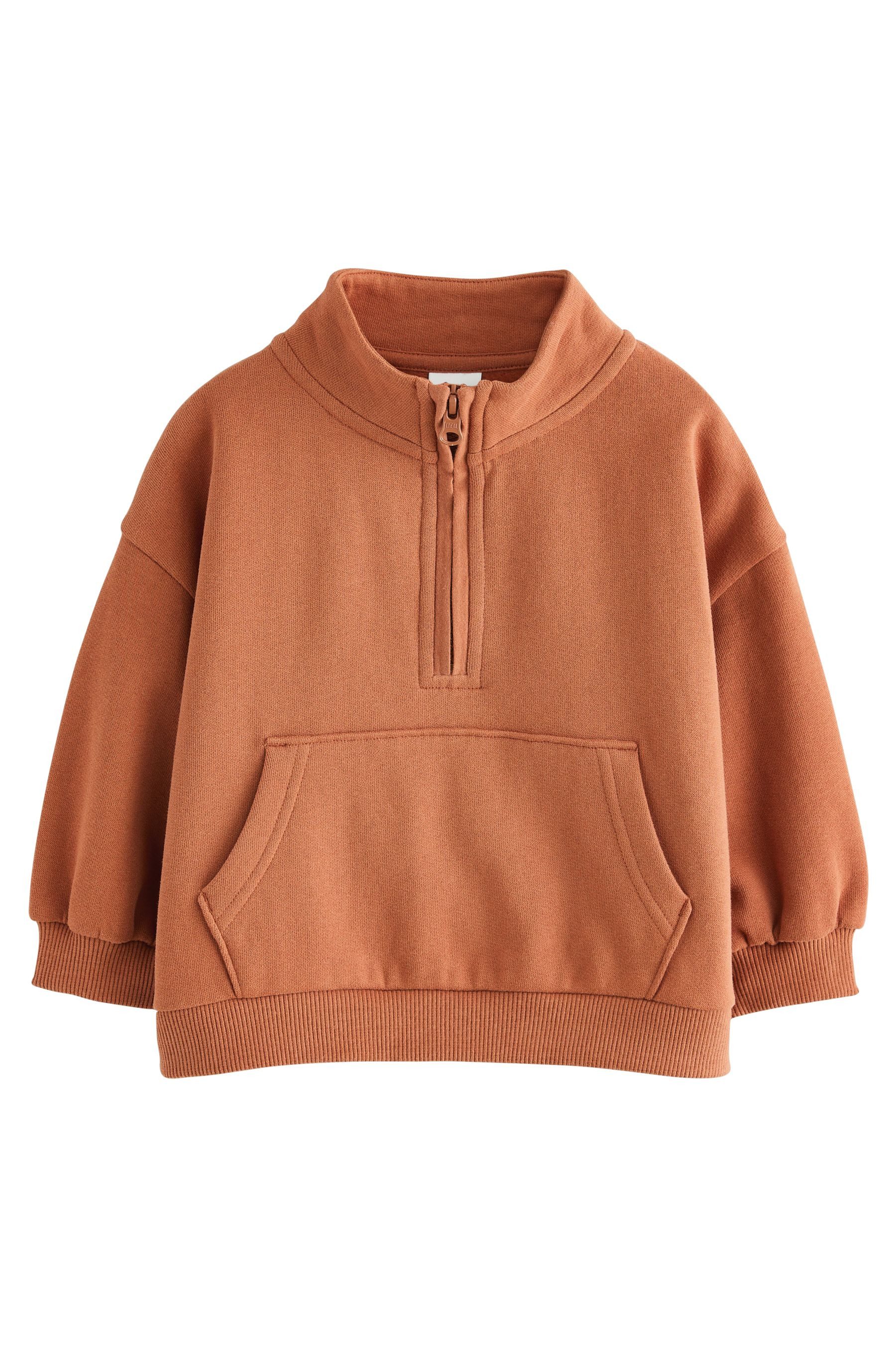 Next Sweatshirt Sweatshirt mit halblangem Reißverschluss (1-tlg)