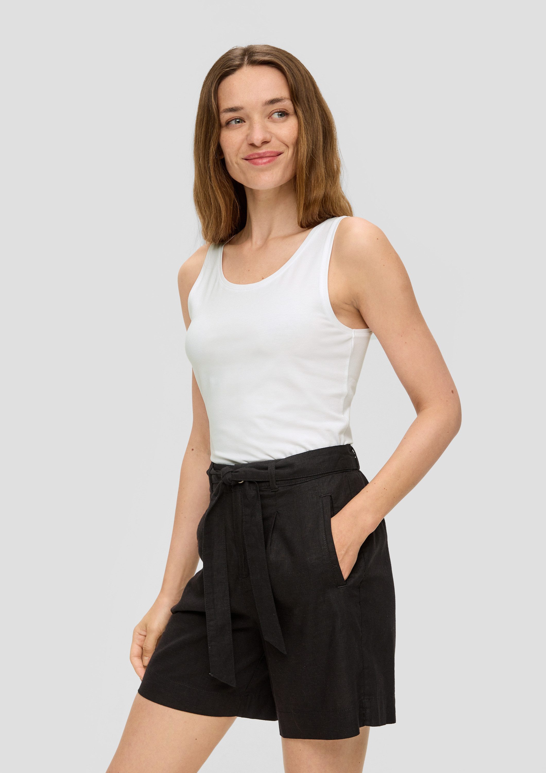 s.Oliver Muscleshirt T-Shirt Basic Top aus Jersey