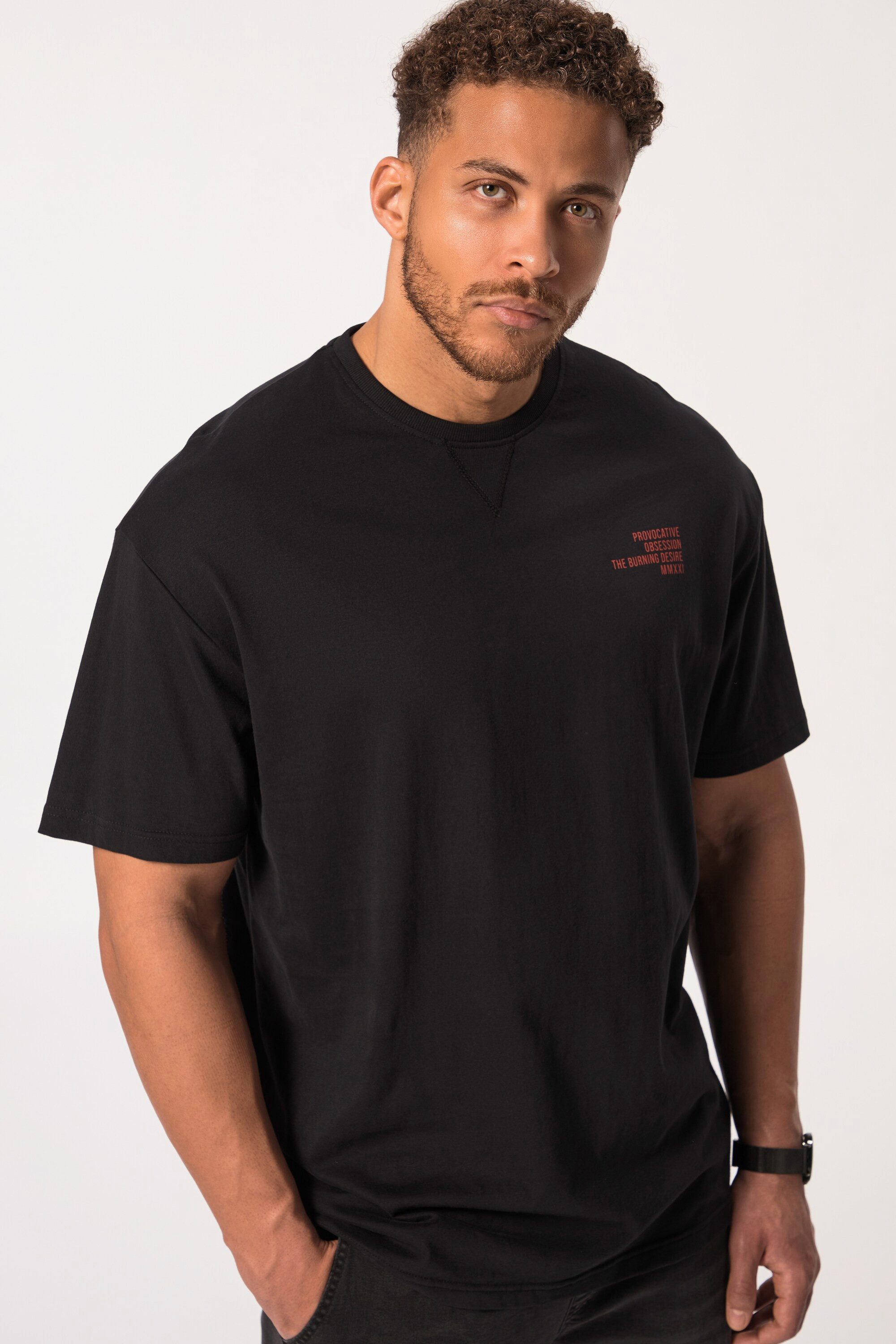 STHUGE T-Shirt STHUGE T-Shirt Halbarm oversized Rückenprint