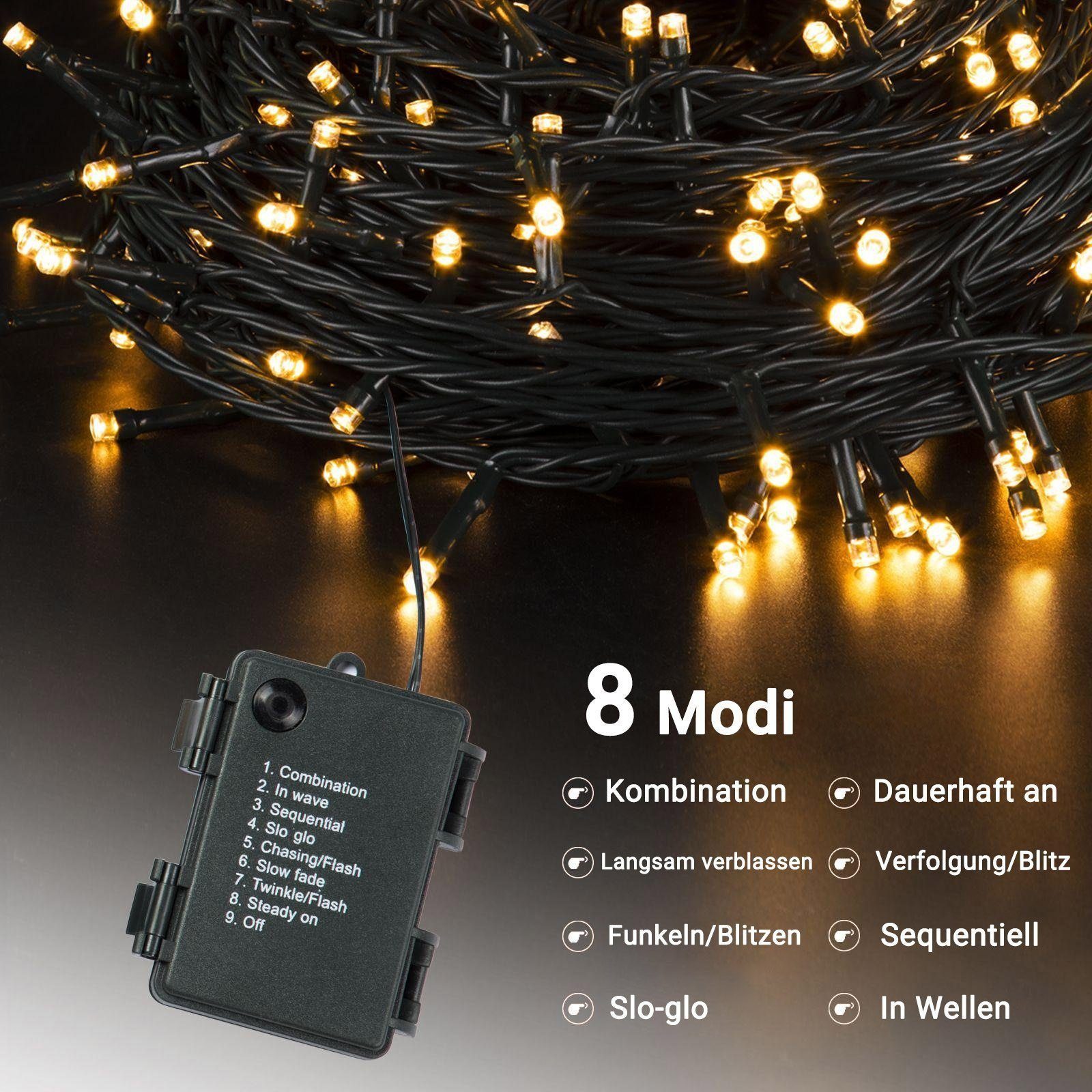 Elegear LED-Lichterkette 40M Batterie LED-Lichterkette Beleuchtung günstig online kaufen