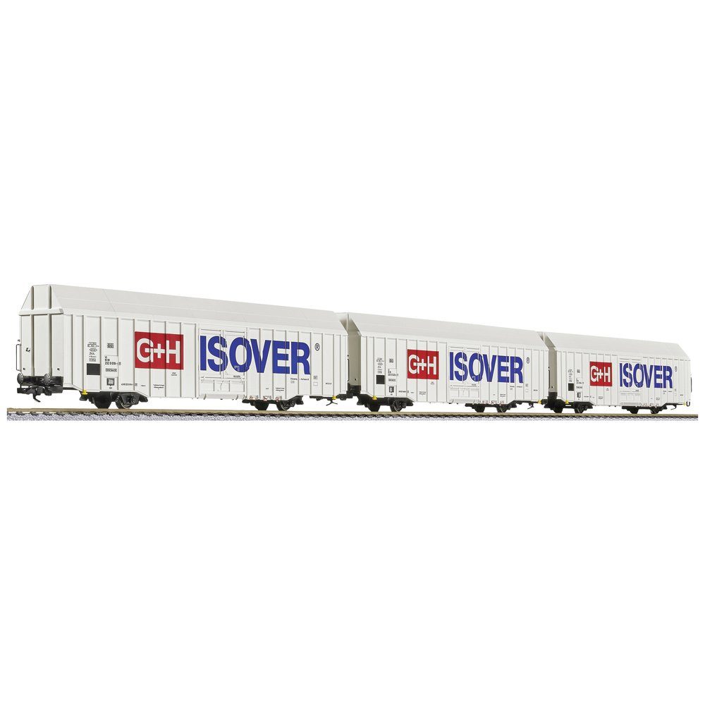Güterwagen Liliput L230159 H0 3er-Set Güterwagen Hbbks, G+H ISOVER der DB AG