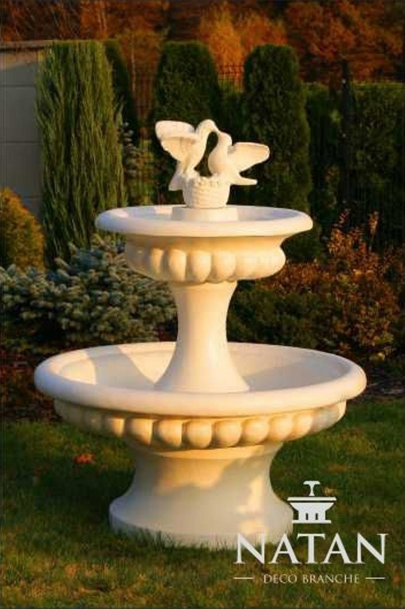 JVmoebel Skulptur Zierbrunnen Springbrunnen 138cm Brunnen Deko Garten