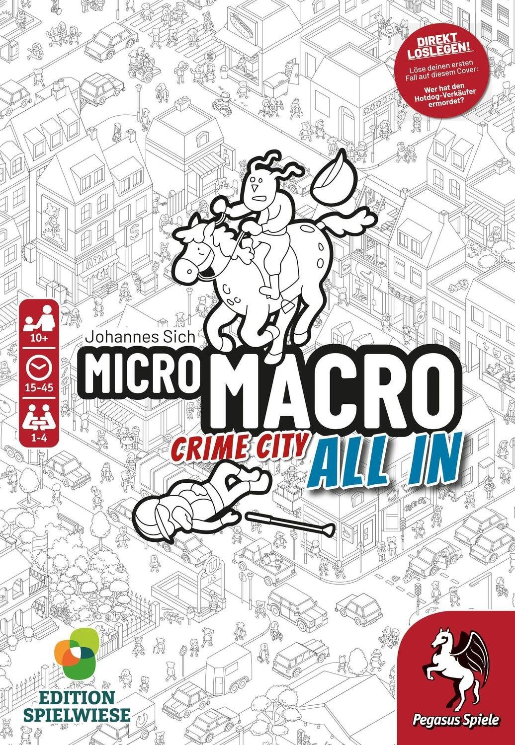 3 (Edition Crime - Pegasus In All Spiel, Spielwiese) MicroMacro: City Spiele