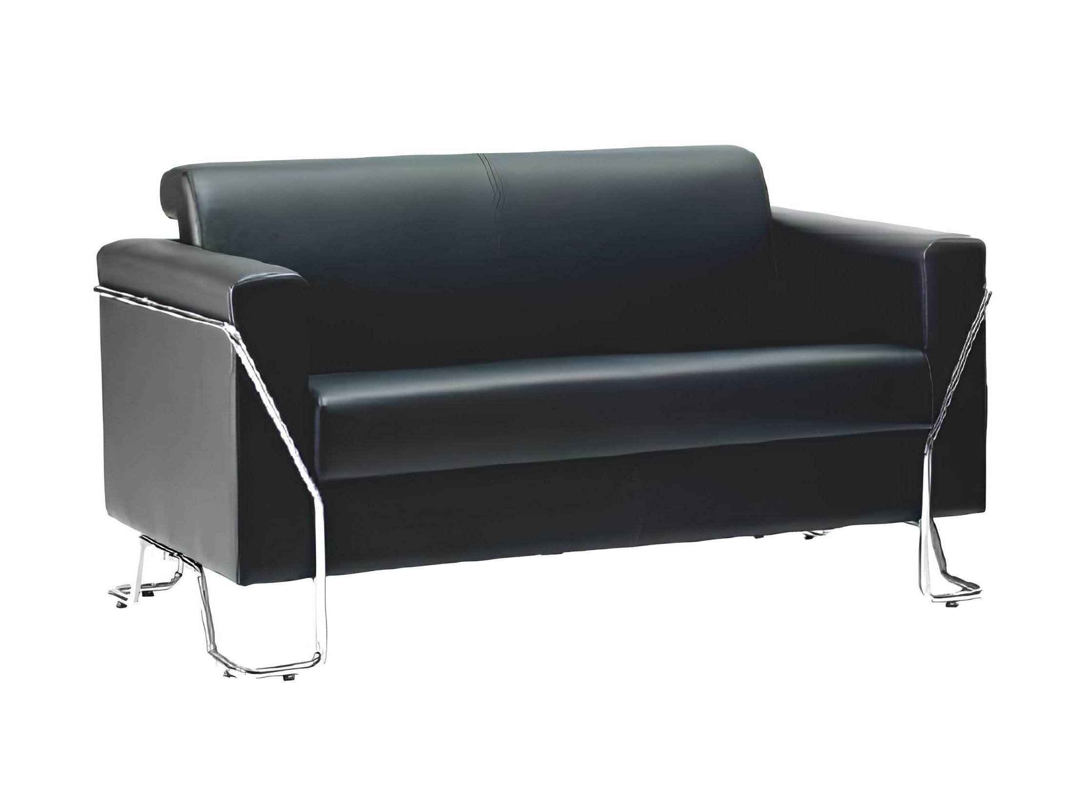 Xlmoebel 2-Sitzer Zweisitzer-Sofa mit Polstern aus Leder und Designer-Textilien, Hergestellt in Europa