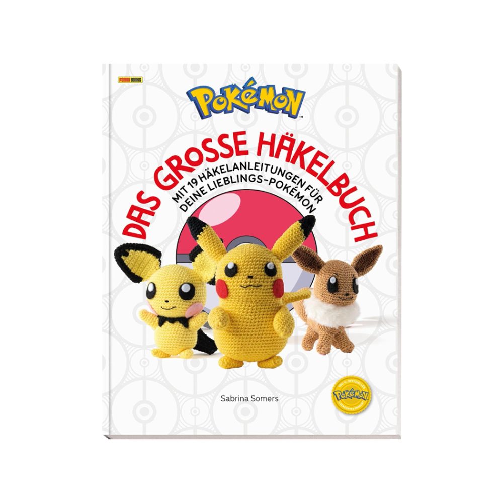 PANINI VERLAG Stickerbuch Pokémon Das große Häkelbuch mit 19 Häkelanleitungen