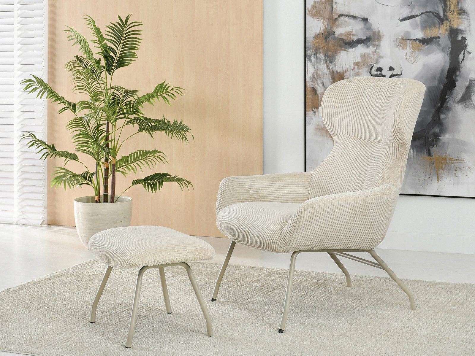 Compleo Relaxsessel Sessel mit Fußhocker CAMAS günstig online kaufen