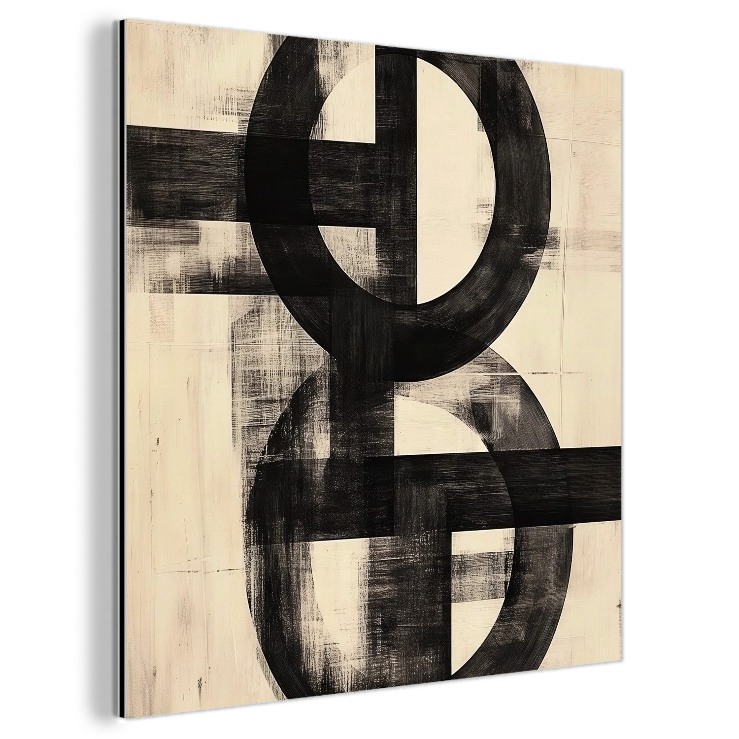 MuchoWow Metallbild Kreise - Balken - günstig online kaufen
