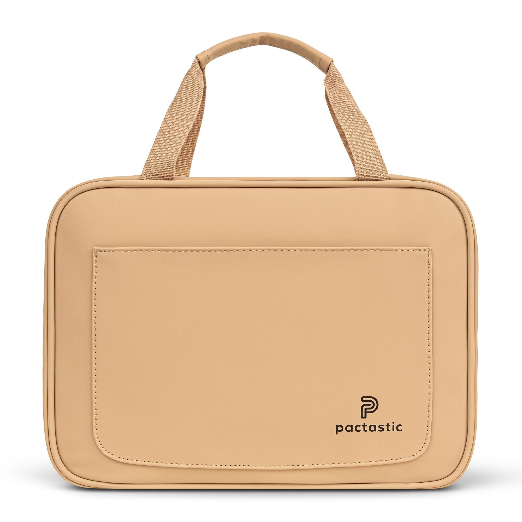 Pactastic Kulturbeutel Urban Collection, Veganes Tech-Material beige