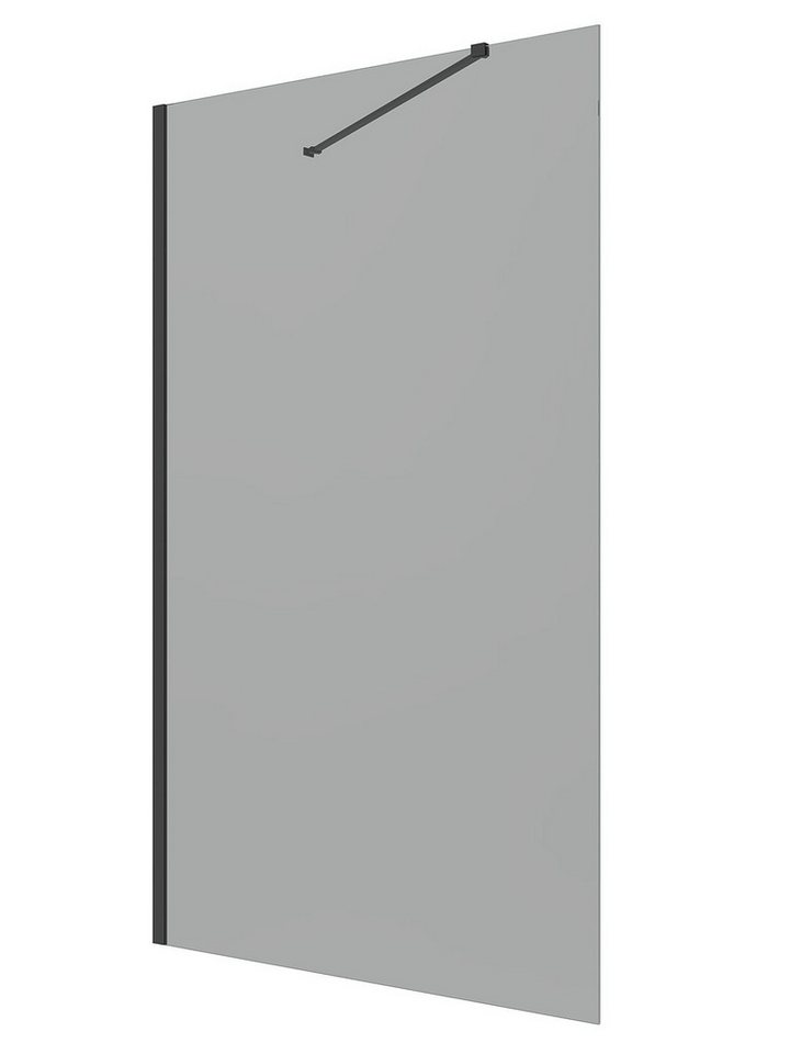 Thumbnail - AQUALAVOS Walk-in-Dusche Duschwand 100/120 cm Glas Duschabtrennung Walk-In Dusche Duschglaswand, 8mm Einscheibensicherhe...