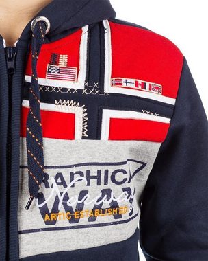 Geographical Norway Kapuzensweatjacke Herren Hoodie baflyer (1-tlg) mit Kapuze