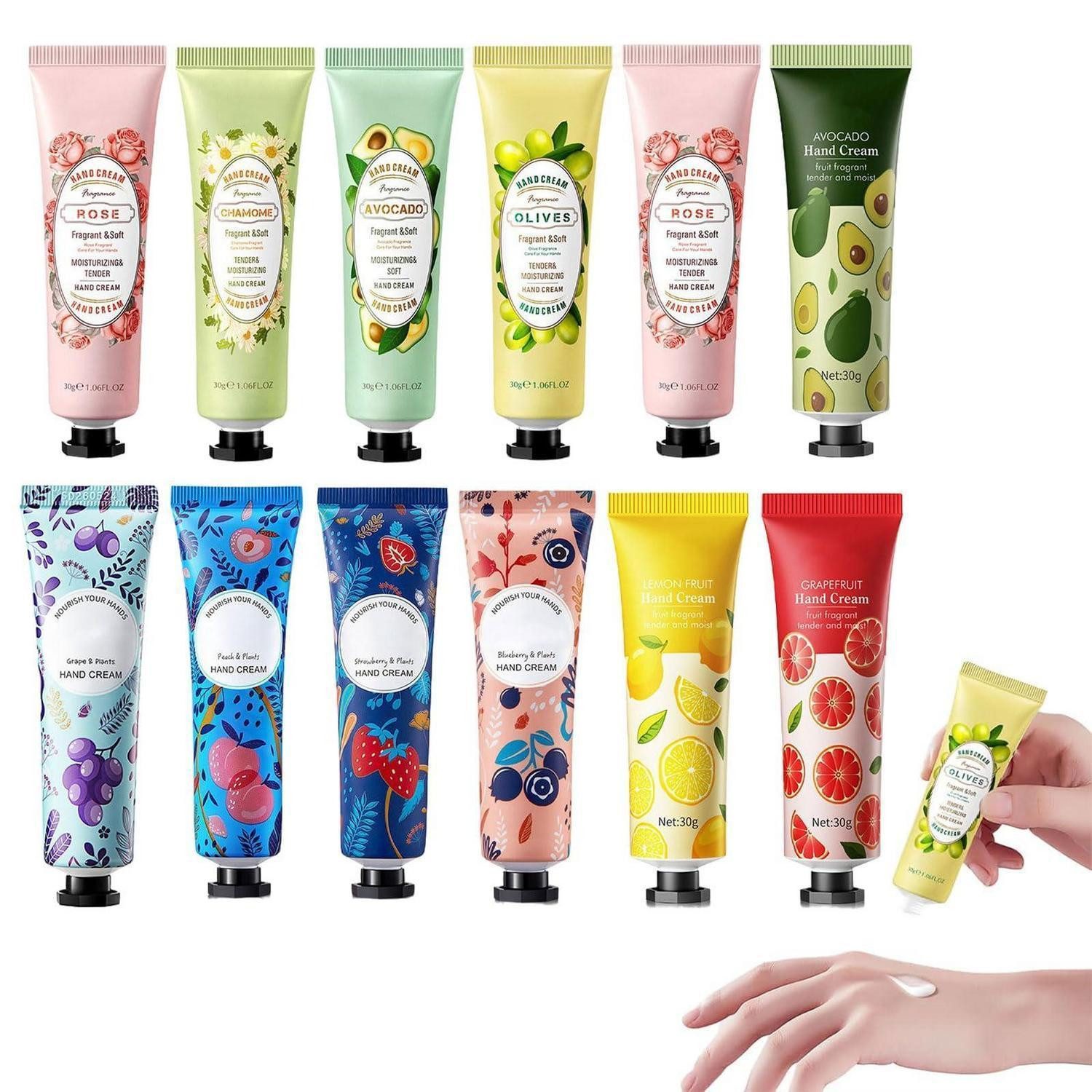 LuxusKollektion Handcreme Handcreme Set 12er Mini Damen Geschenk