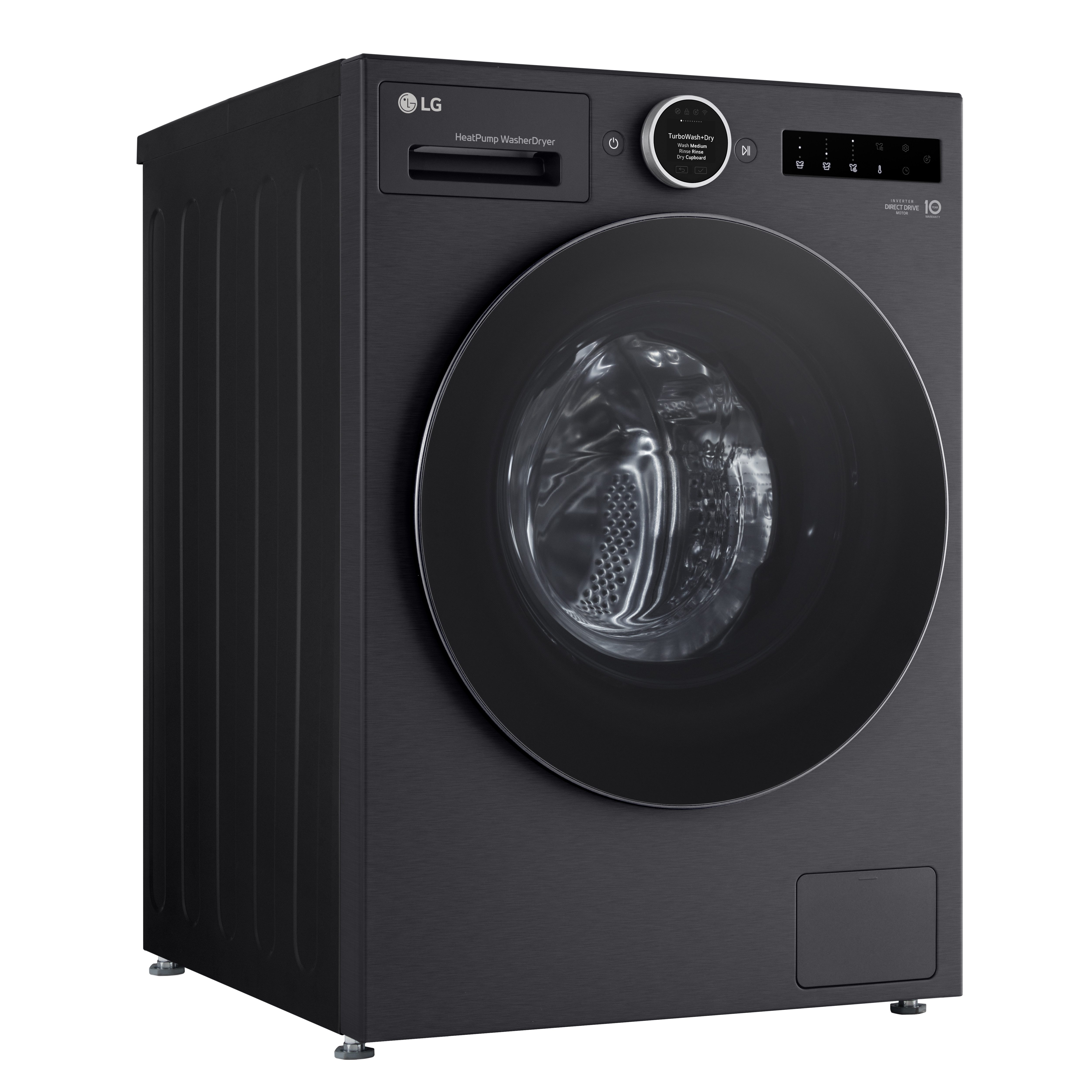 LG Waschtrockner X-Serie HPWD116BA, 11 kg, 6 kg, 1300 U/min, Energieeffizienzklasse A, AI Wash+Dry, Auto-Dosierung des Waschmittels