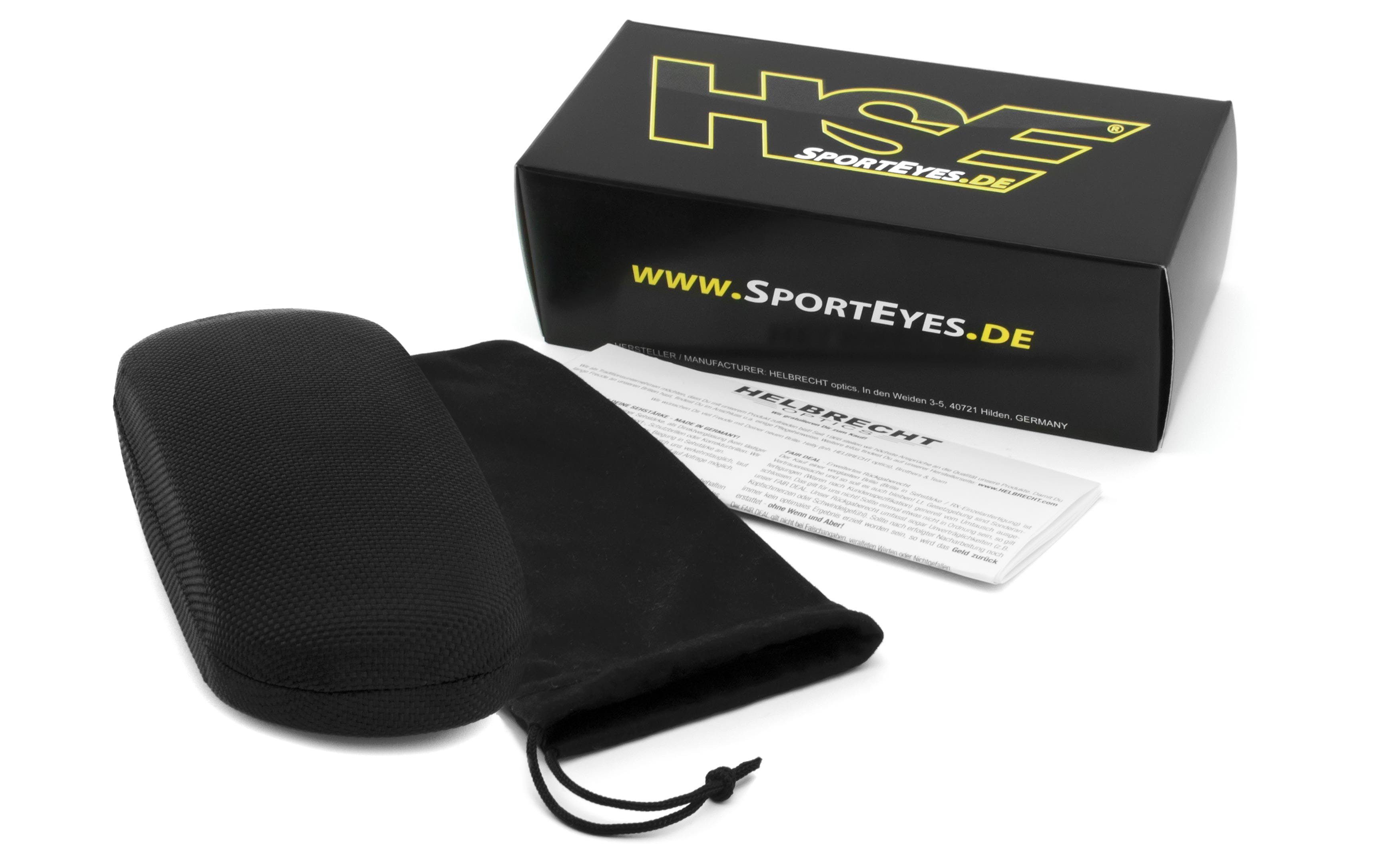 3040cc Qualitätsgläser HLT® Antibeschlagbeschichtung - HSE mit Sonnenbrille SportEyes