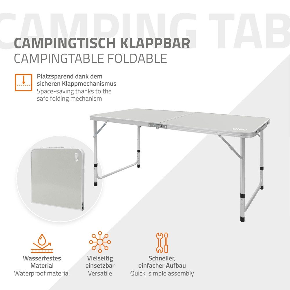 ECD Germany Campingtisch Alu Klapptisch HDPE-Platte günstig online kaufen