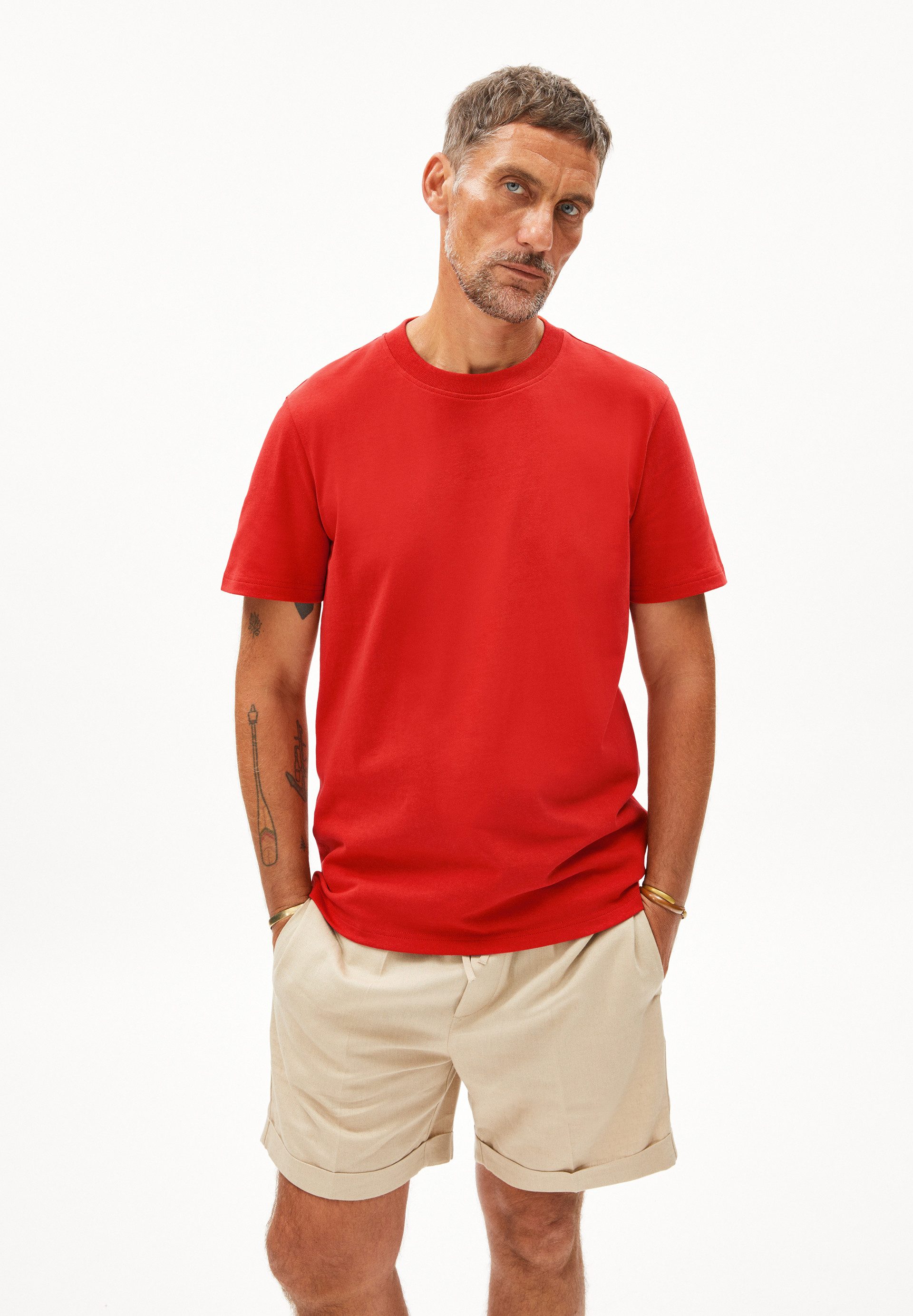 Armedangels T-Shirt MAARKOS (Relaxed Fit) Rundhalsausschnitt günstig online kaufen