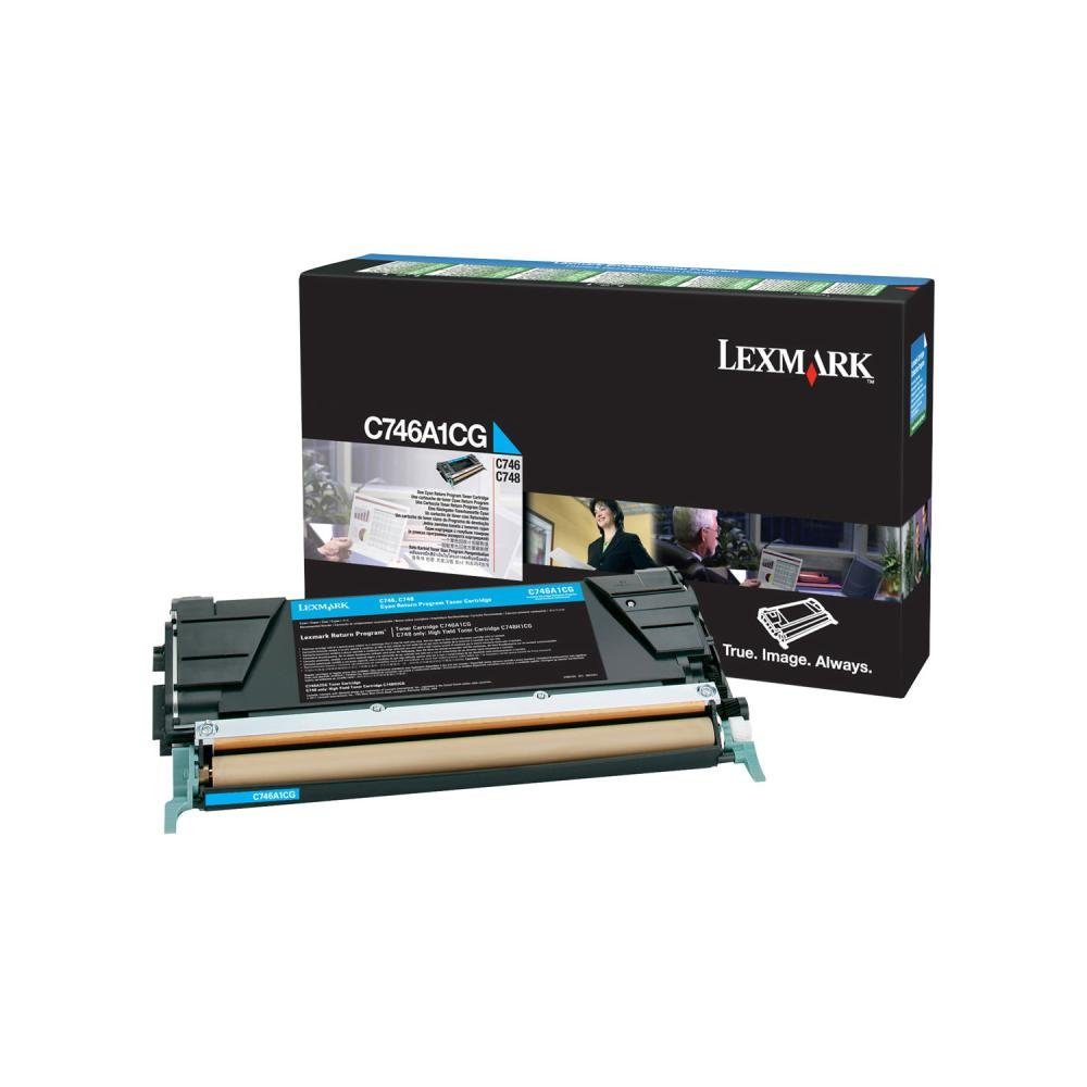 Lexmark Tonerpatrone C746A1CG cyan Toner