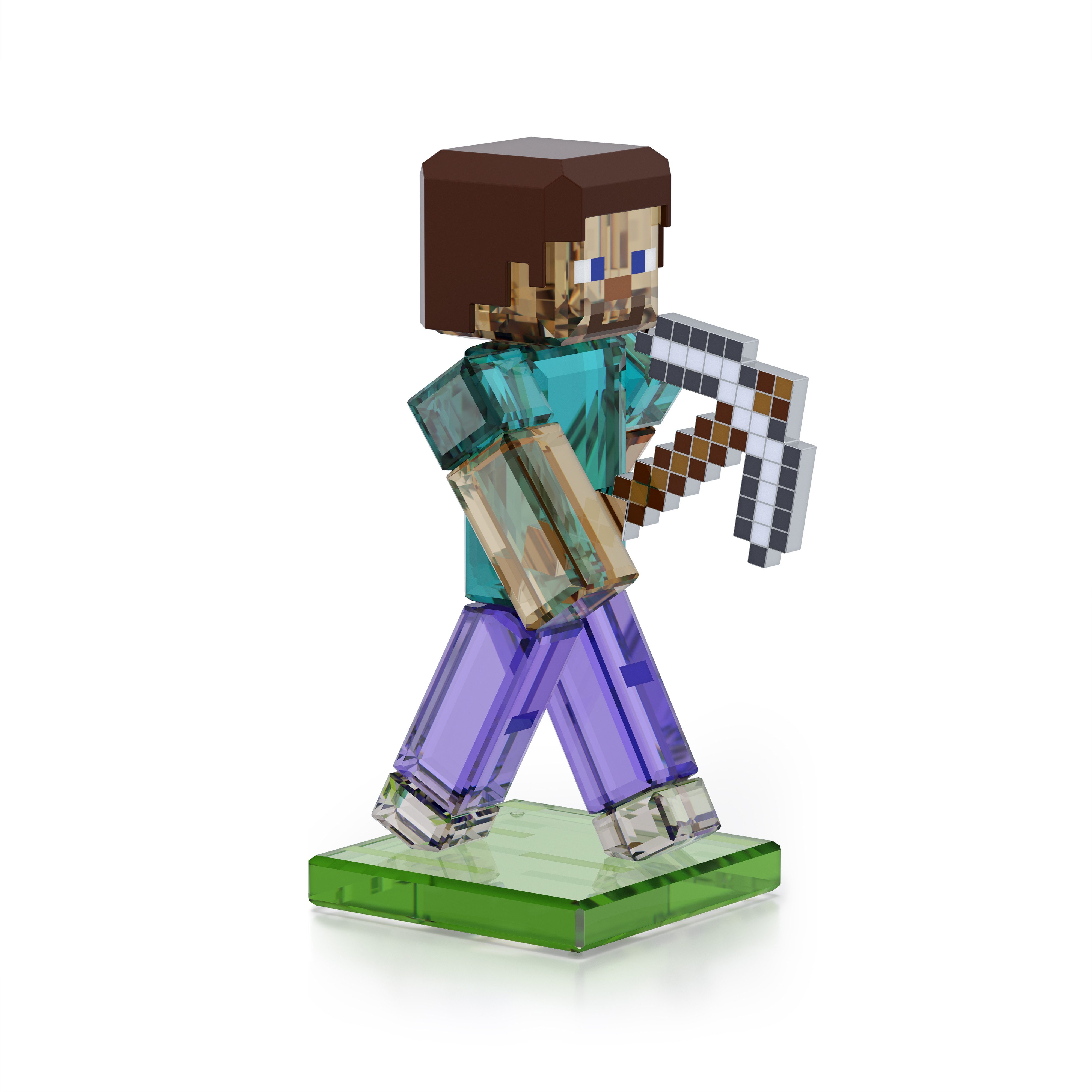 Swarovski Dekofigur Kristallfigur Sammelfigur Minecraft Steve, günstig online kaufen