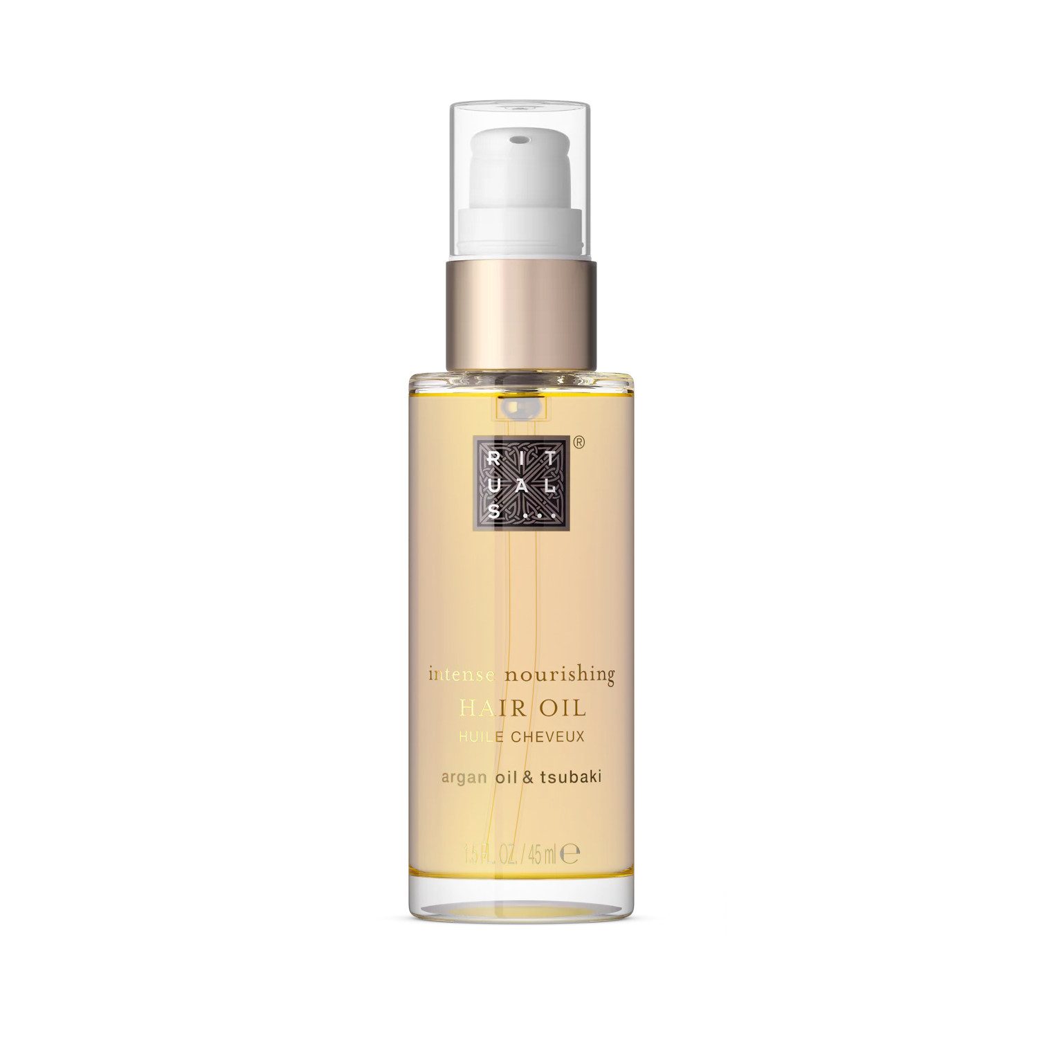 Rituals Haaröl Rituals Hair Care Hair Oil Haaröl mit Arganöl & Tsubaki 45 ml, Glättendes Haaröl mit Arganöl, Tsubaki-Öl & Hitzeschutz