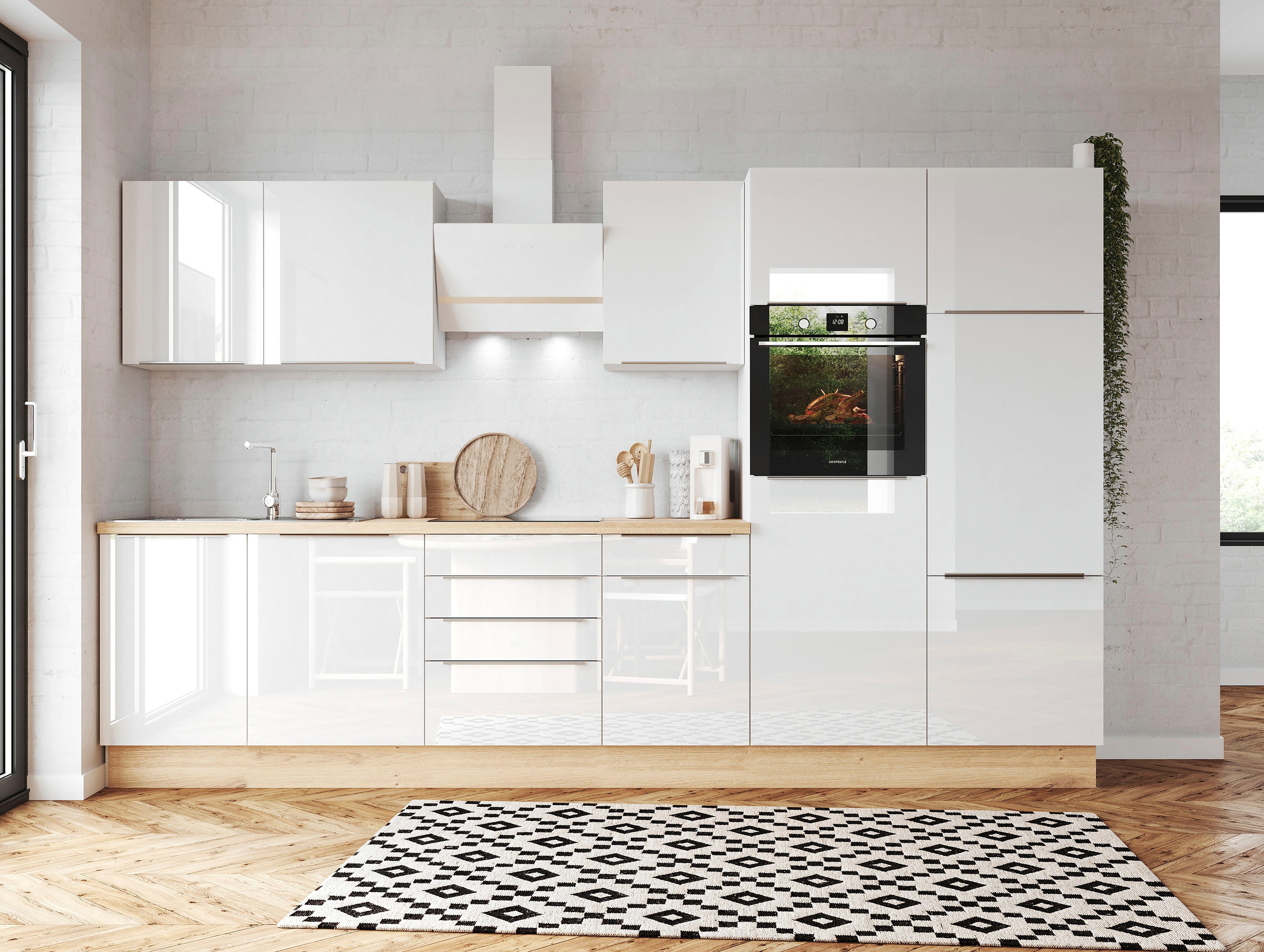 RESPEKTA Küchenzeile Safado aus der Serie Marleen, Breite 340 cm, mit Soft- günstig online kaufen