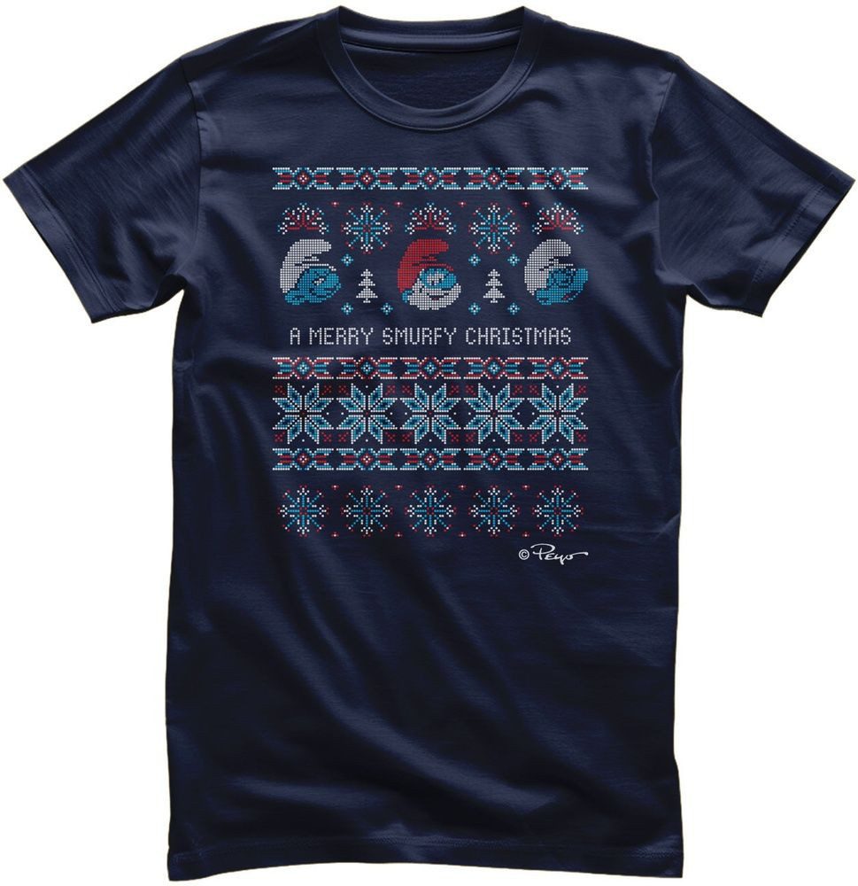 Die Schlümpfe T-Shirt A Merry Smurfy Christmas T-Shirt