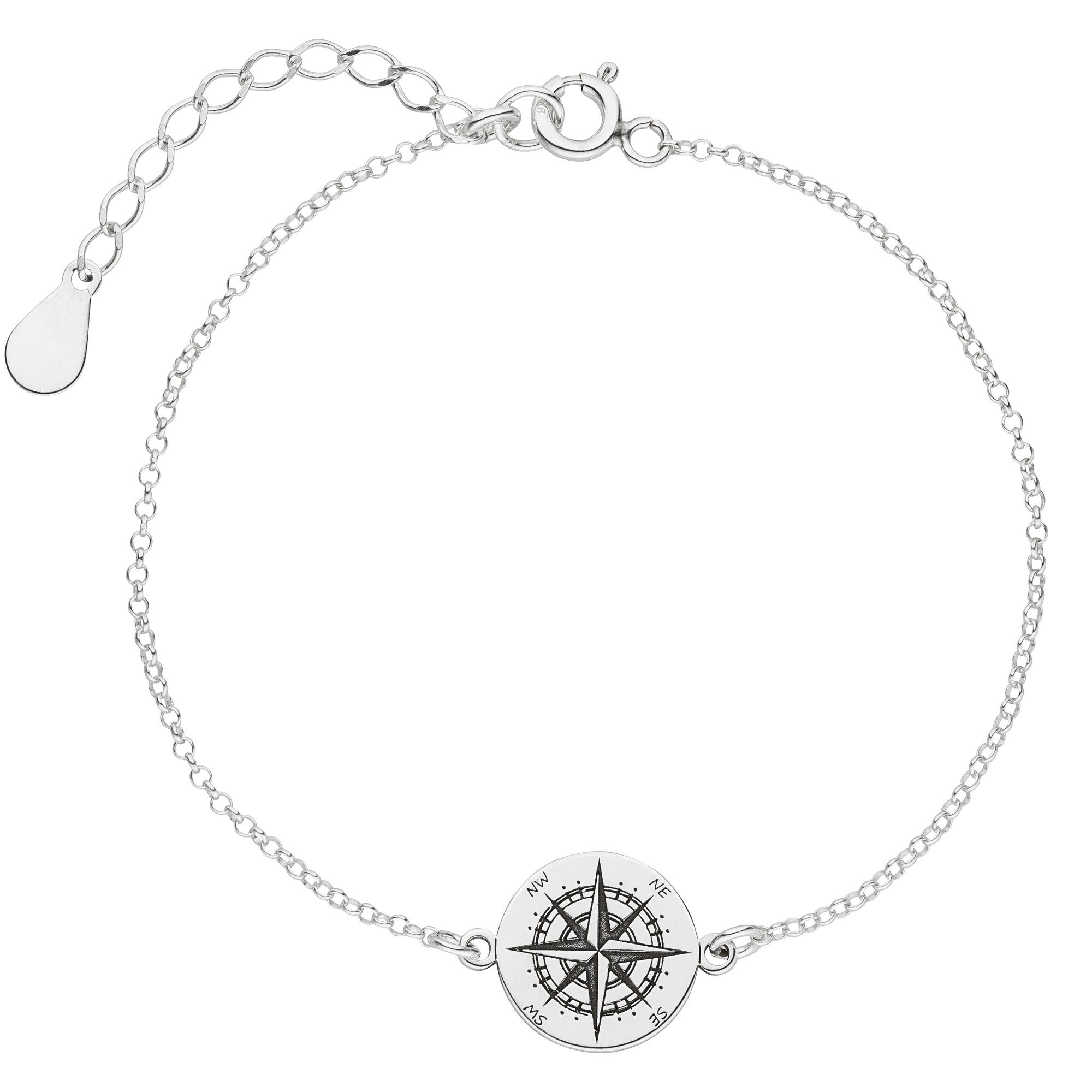 SCHOSCHON Armkette Armband Kompass 925 Silber günstig online kaufen