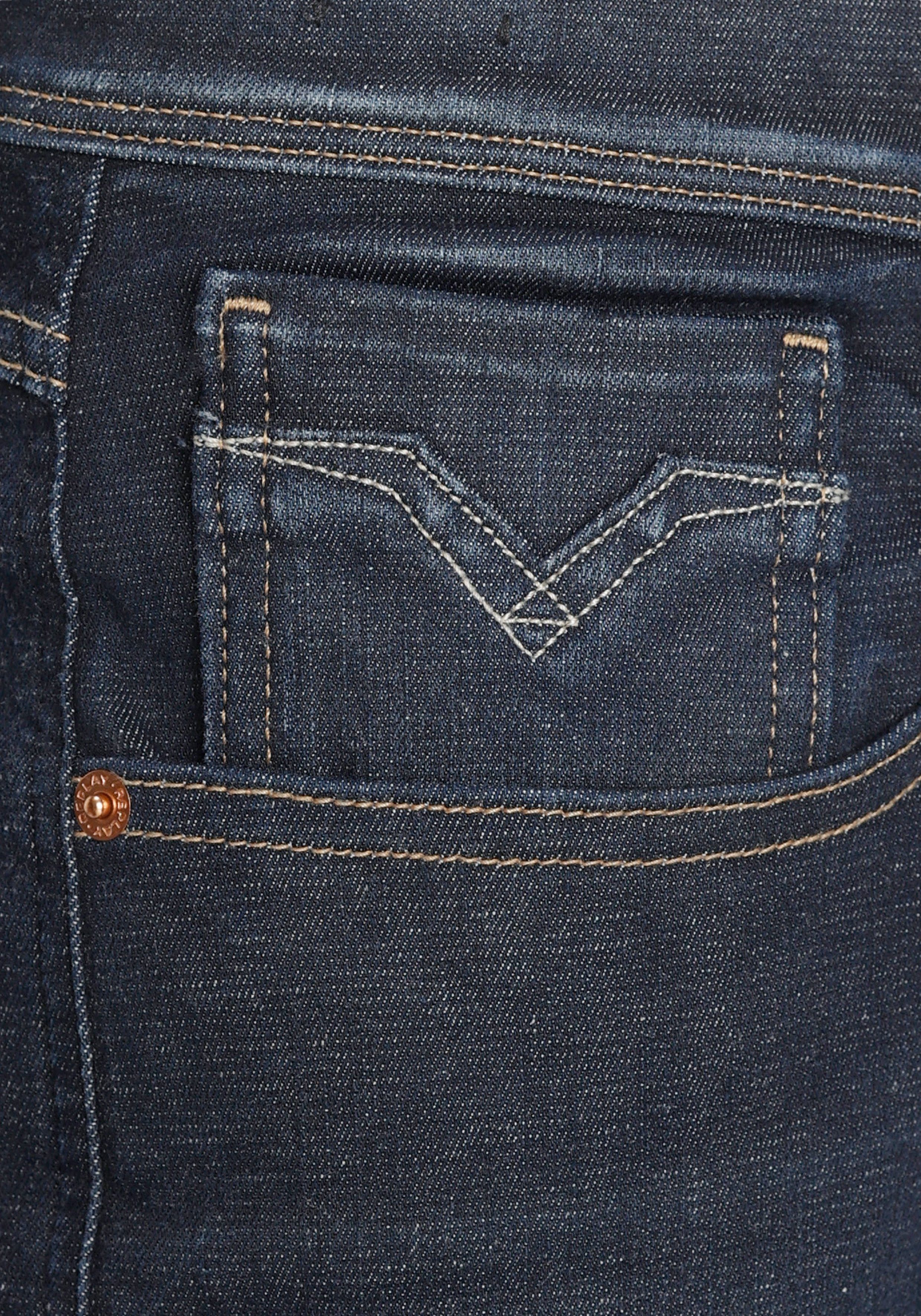 Replay Slim-fit-Jeans dark-wash ANBASS HYPERFLEX BIO