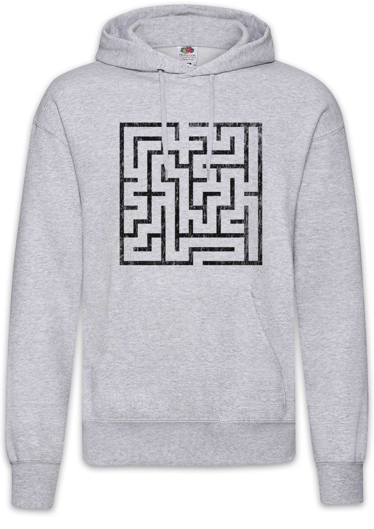 Hoodie Maze III Herren Hoodie Labyrinth Esoterik Mystik Spirale Hypnose