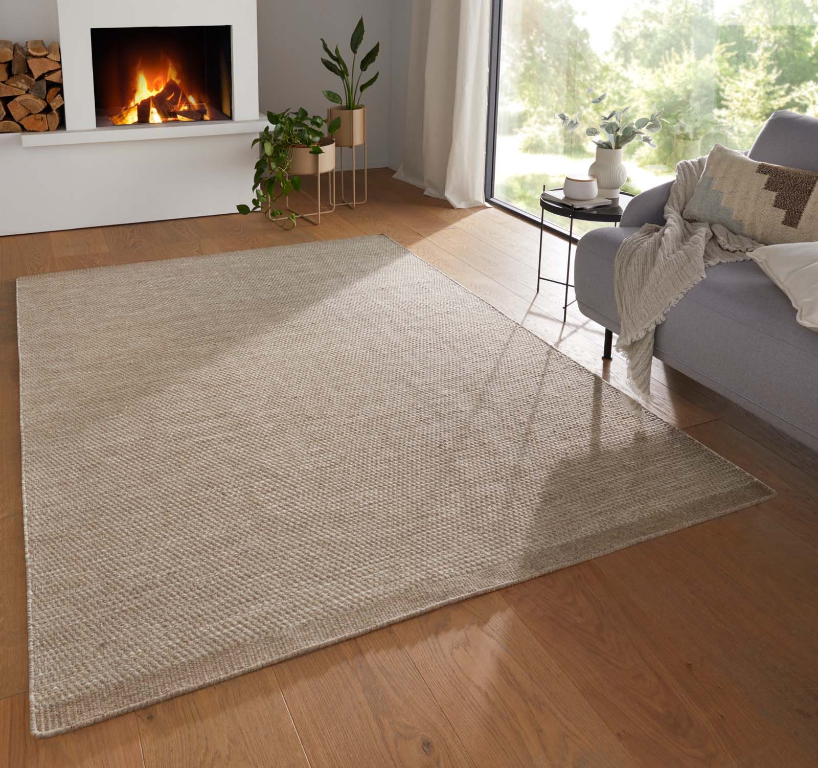 TaraCarpet Wollteppich TaraCarpet Rookie Modern fürs Wohnzimmer Schlafzimme günstig online kaufen