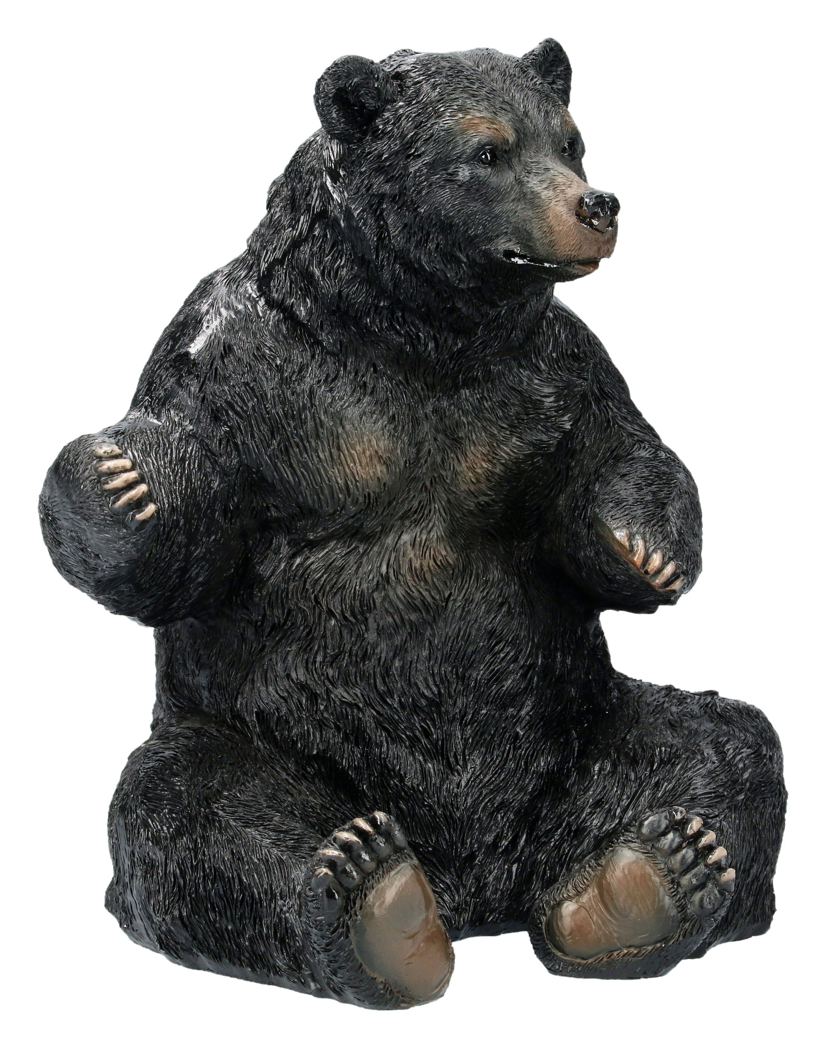 Figuren Shop GmbH Flaschenhalter Flaschenhalter - Schwarzbär - Tierdekoration