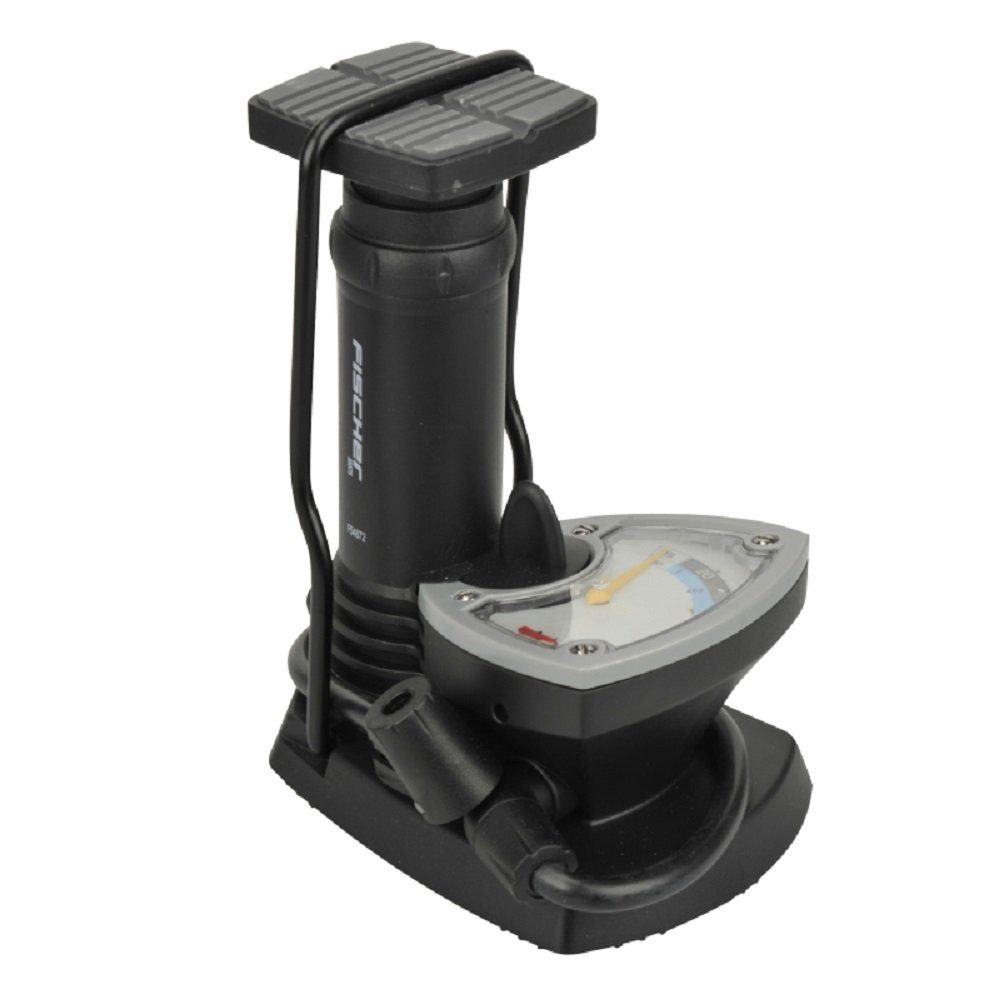 Luftpumpe Fischer Fußpumpe mit Manometer 85575
