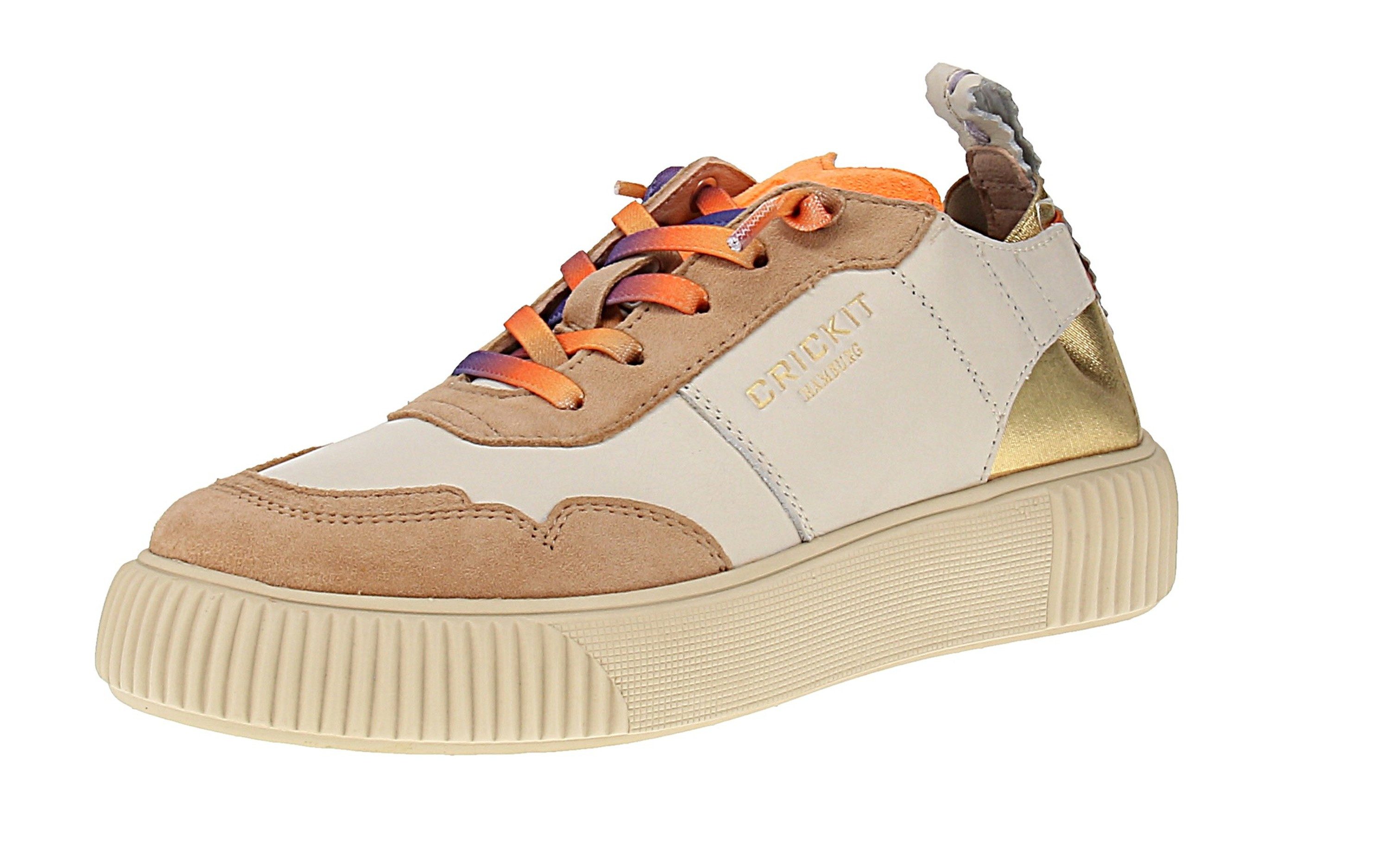 CRICKIT Crickit Oakli - Damen Sneaker - Weiß-Gold Sneaker
