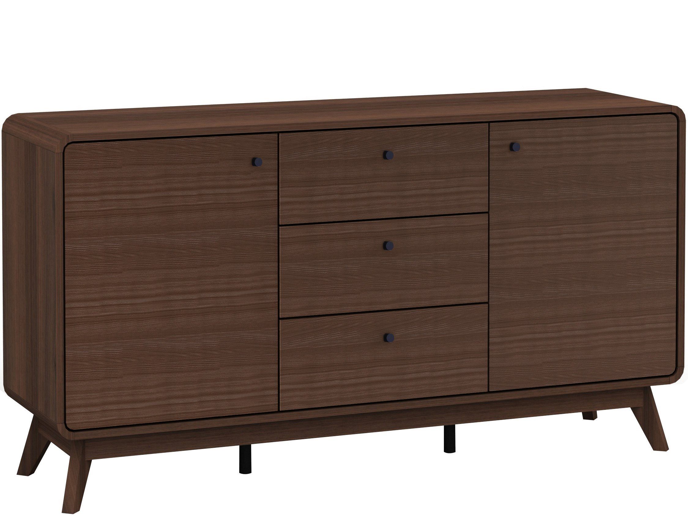 loft24 Sideboard Caitlin, skandinavisches Design, 2 Türen, 3 Schubladen günstig online kaufen