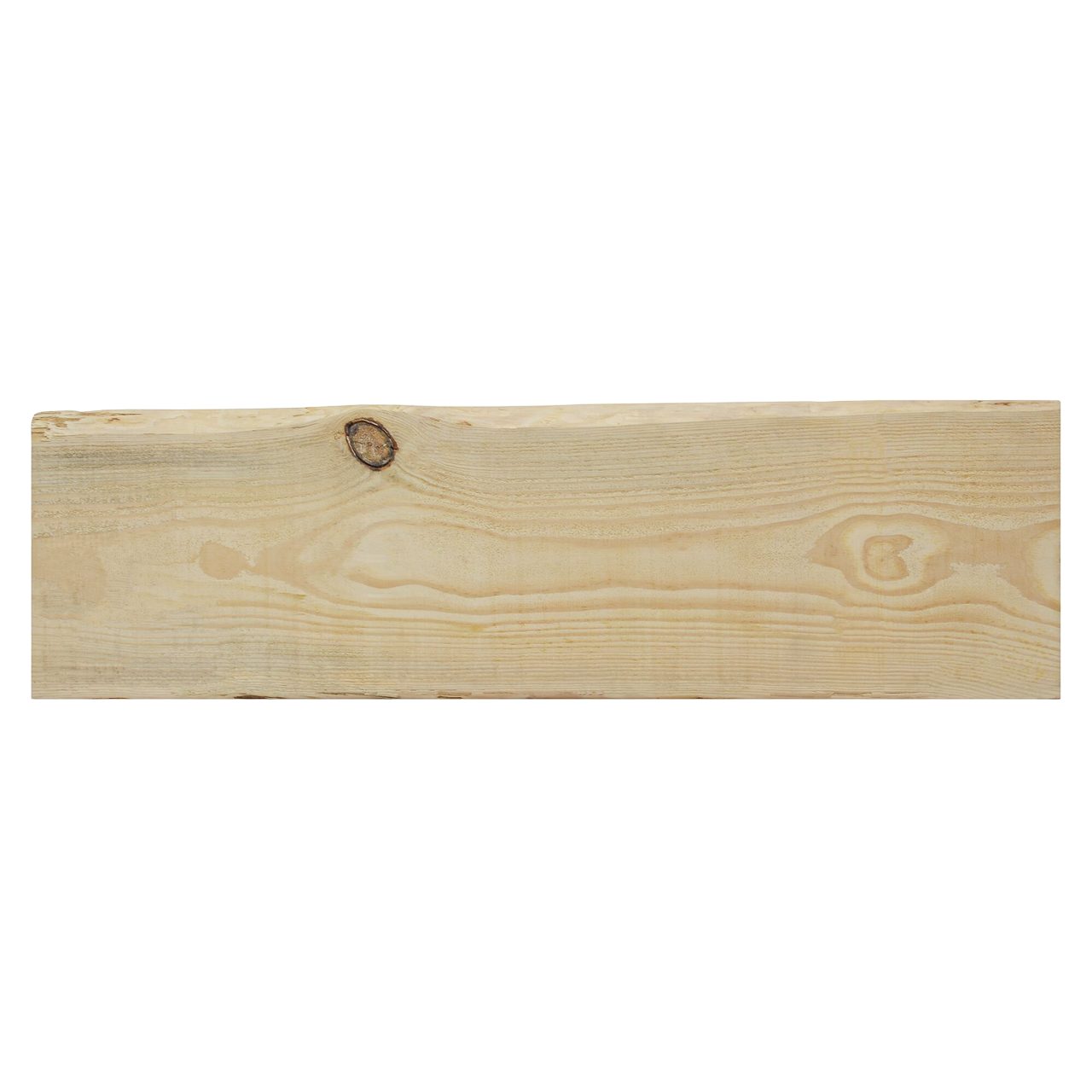 Duraline Wandregal Regalbrett aus Kiefernholz mit natürlicher Kante, Vollholz Kiefer