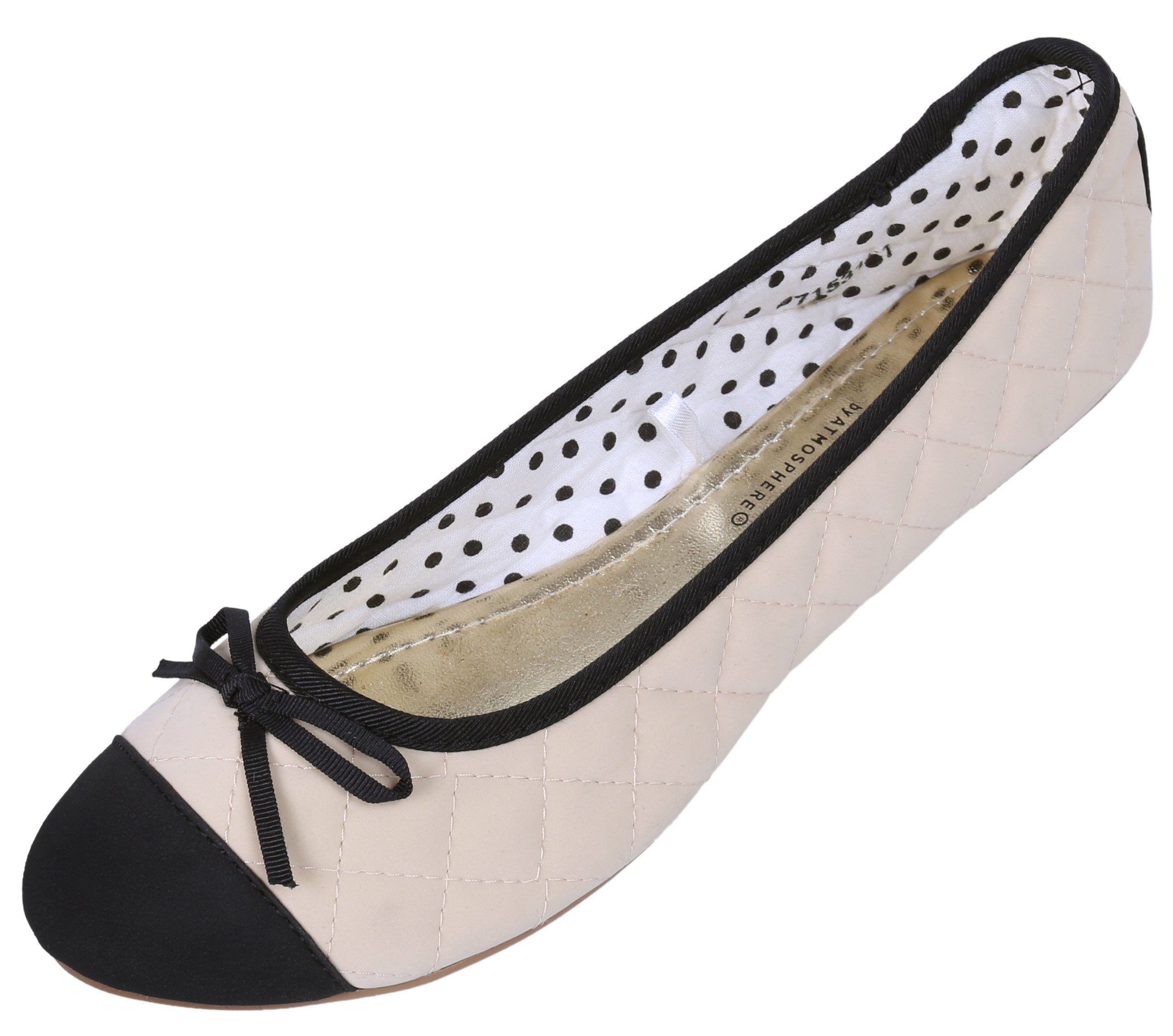 Sarcia.eu Cremefarbige Ballerinas 36 EU / 3 UK Ballerina