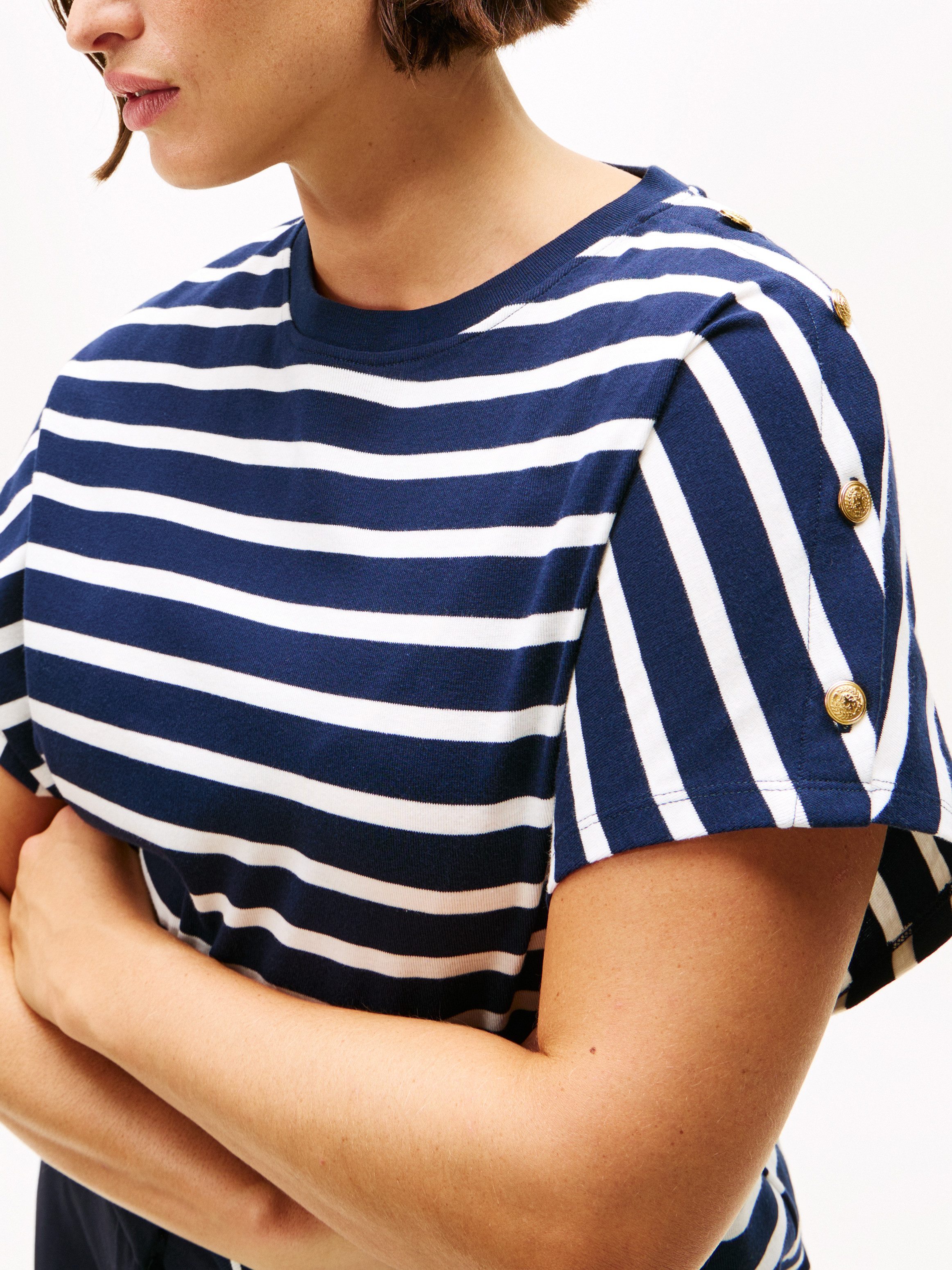 Tommy Hilfiger Curve Kurzarmshirt CRV GOLD günstig online kaufen