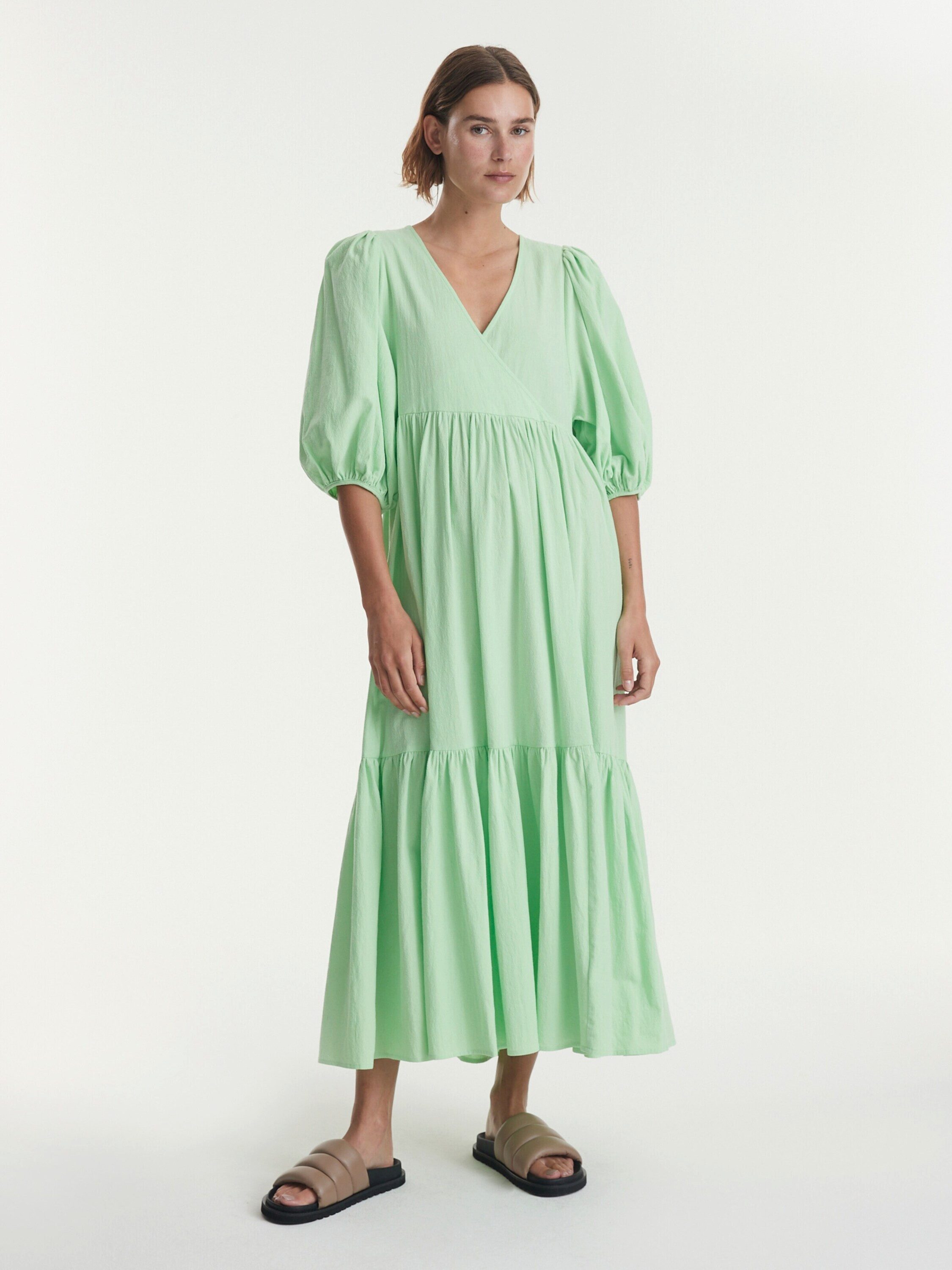 EDITED Volantkleid Samoa (1-tlg) Drapiert/gerafft