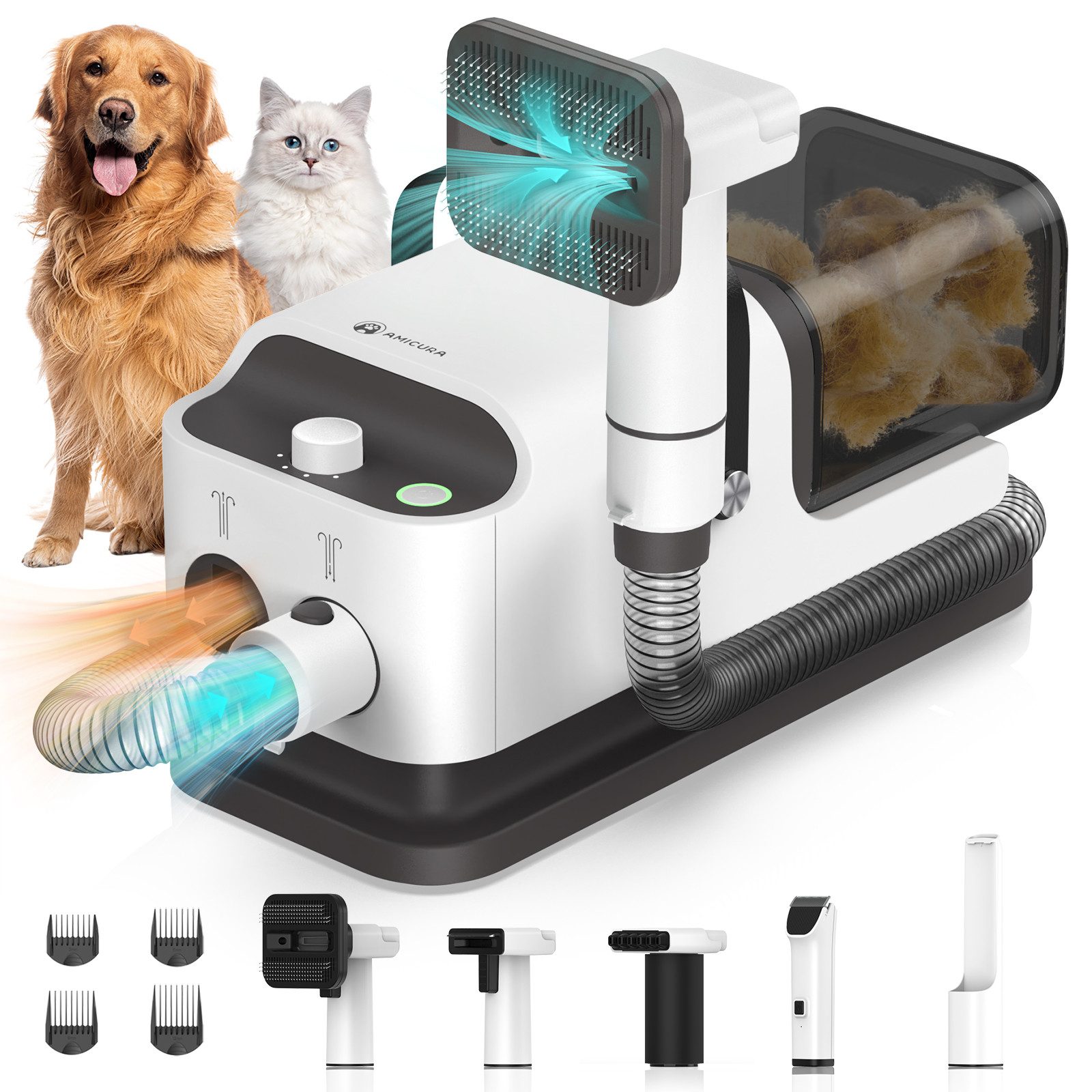 Hundeschermaschine P1 Einstellbare Geschwindigkeit und Temperatur