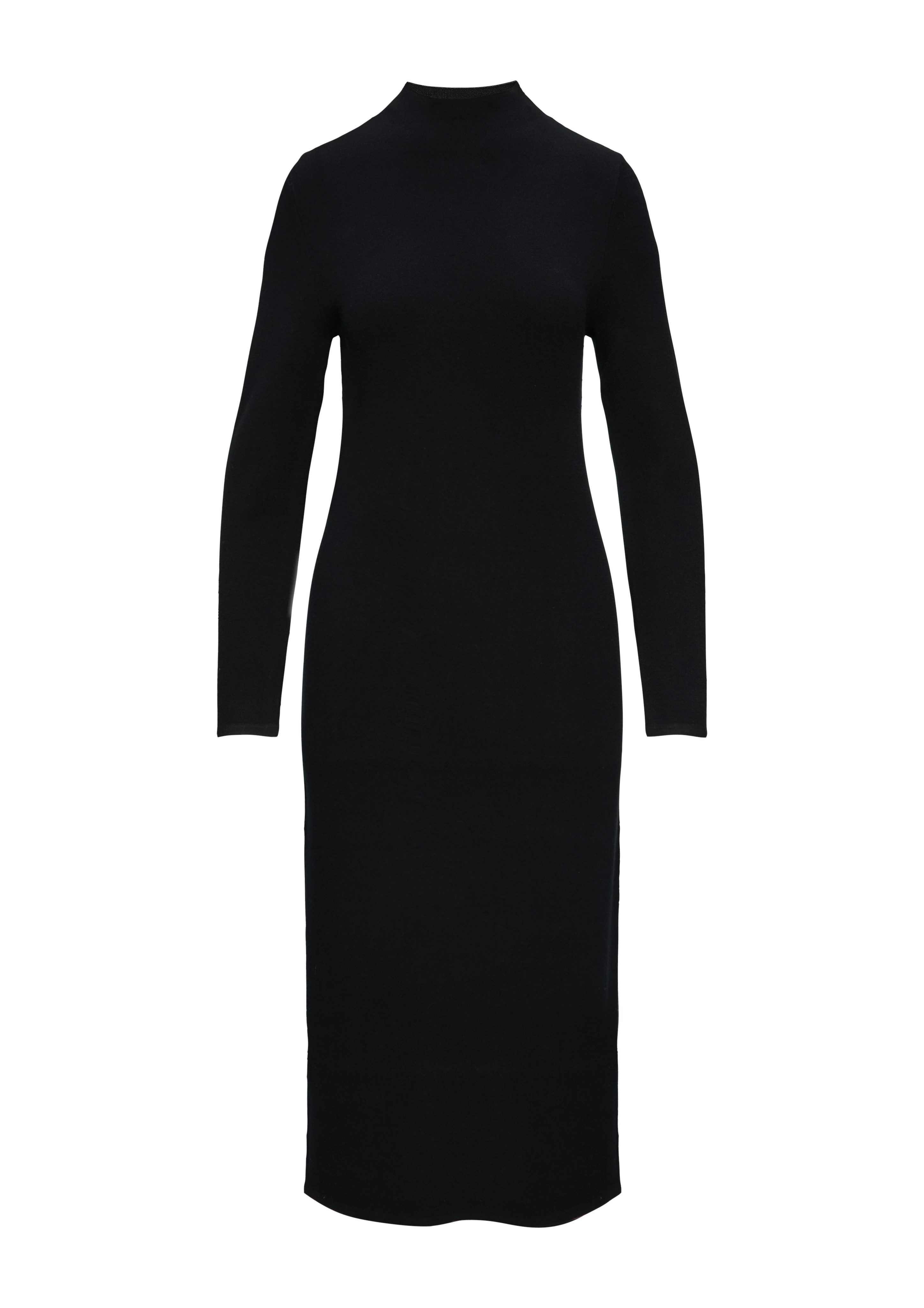 s.Oliver BLACK LABEL Strickkleid 3/4 lang, mit Stehkragen