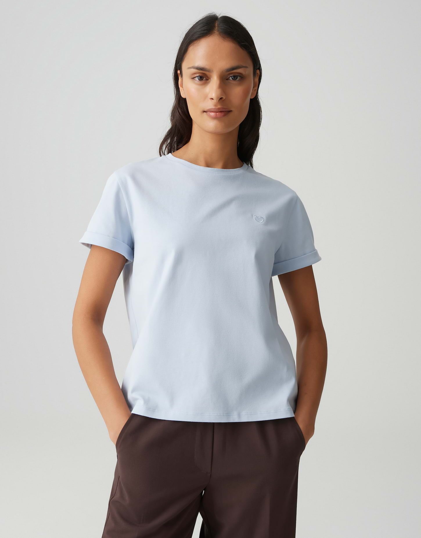 OPUS T-Shirt SERZ Regular T-Shirt aus Organic Cotton gerade geschnitten mit günstig online kaufen