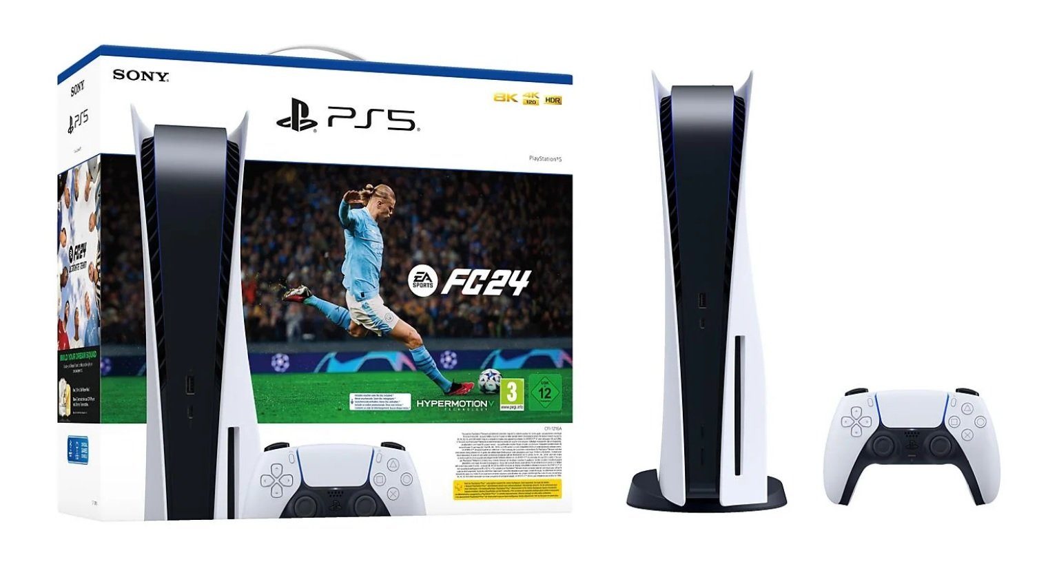 Playstation Playstation 5 Konsole Disk Laufwerk + FC 24 (FIFA 24) Gutschein (inkl. FIFA 24 Gutschein Code)