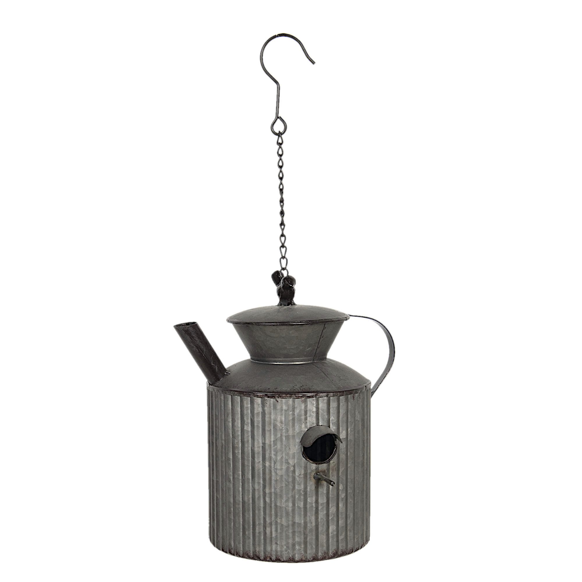 Clayre & Eef Nistkasten Nistkasten Milchkanne 27x23x31/58 cm Vogelhaus