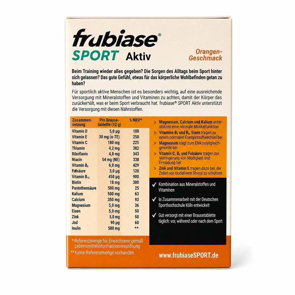 STADA Consumer Health Deutschland GmbH FRUBIASE SPORT Brausetabletten Brausetabletten