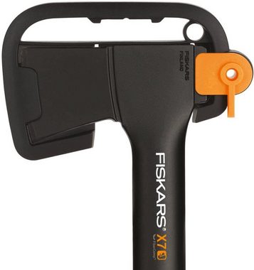 Fiskars Universalaxt Spaltaxt 35cm X7, inkl Klingen & Transportschutz, Axt zum Holz Hacken, 640 g, 35,50 cm Länge, (Gartenaxt Baumaxt Axe Spalthammer Hacke Baum, Äxte, Holz Spalter, Outdoor Holzbeilaxt, Freizeitbeil Campingbeil), Antihaftbeschichtet, Axt Holz spalten, Hochwertige Stahl-Klinge Beil